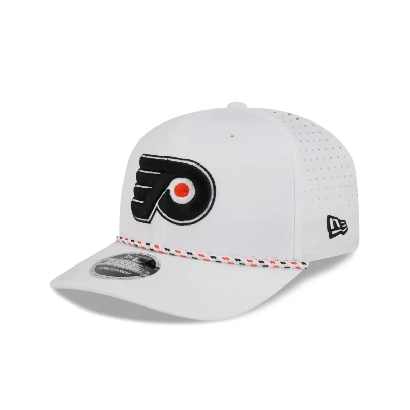 Philadelphia Flyers Optic White Performance Rope 9SEVENTY Stretch-Snap Hat made by New Era