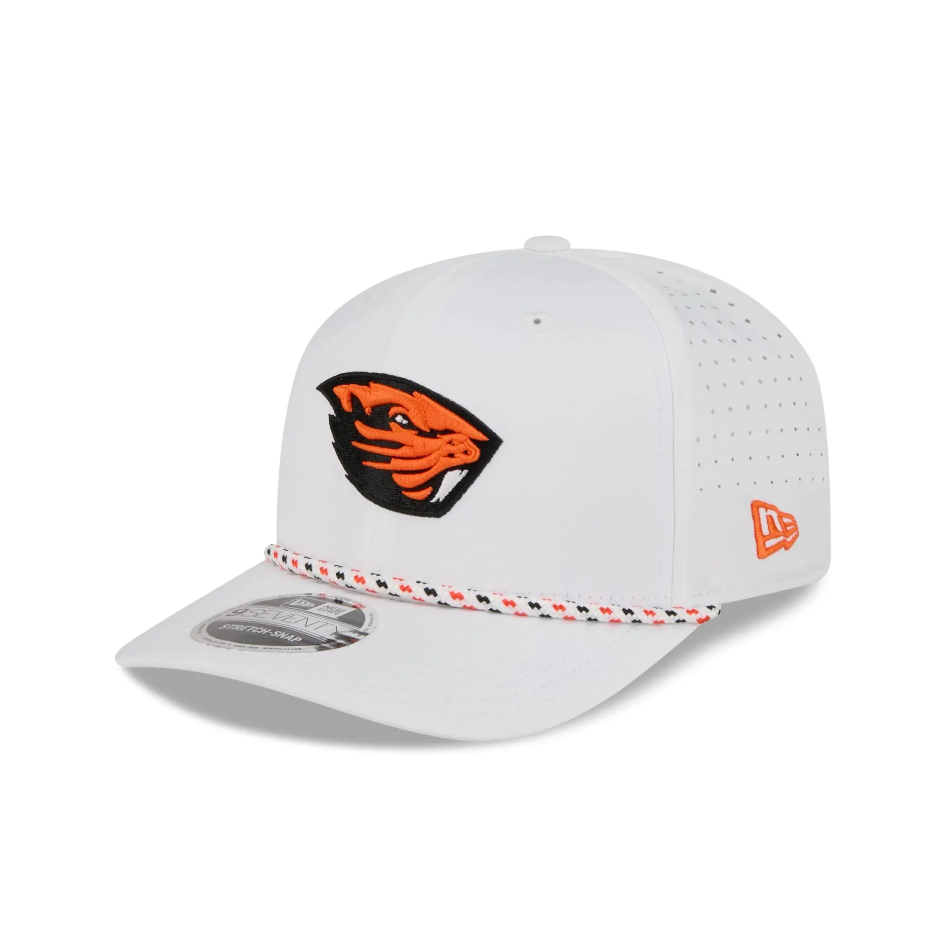 Oregon State Beavers Optic White Performance Rope 9SEVENTY Stretch-Snap Hat sold by New Era