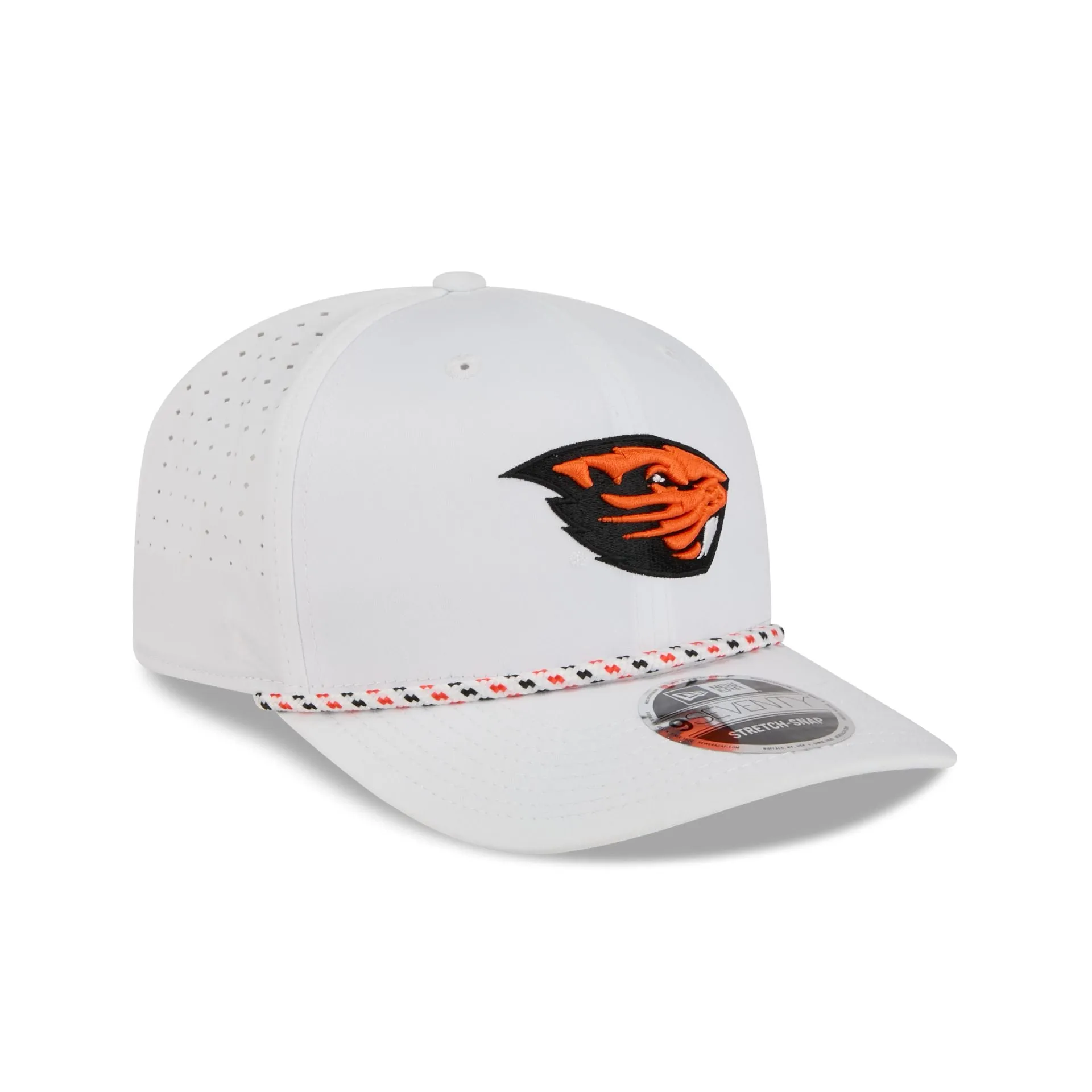 Oregon State Beavers Optic White Performance Rope 9SEVENTY Stretch-Snap Hat sold by New Era product image thumbnail 3