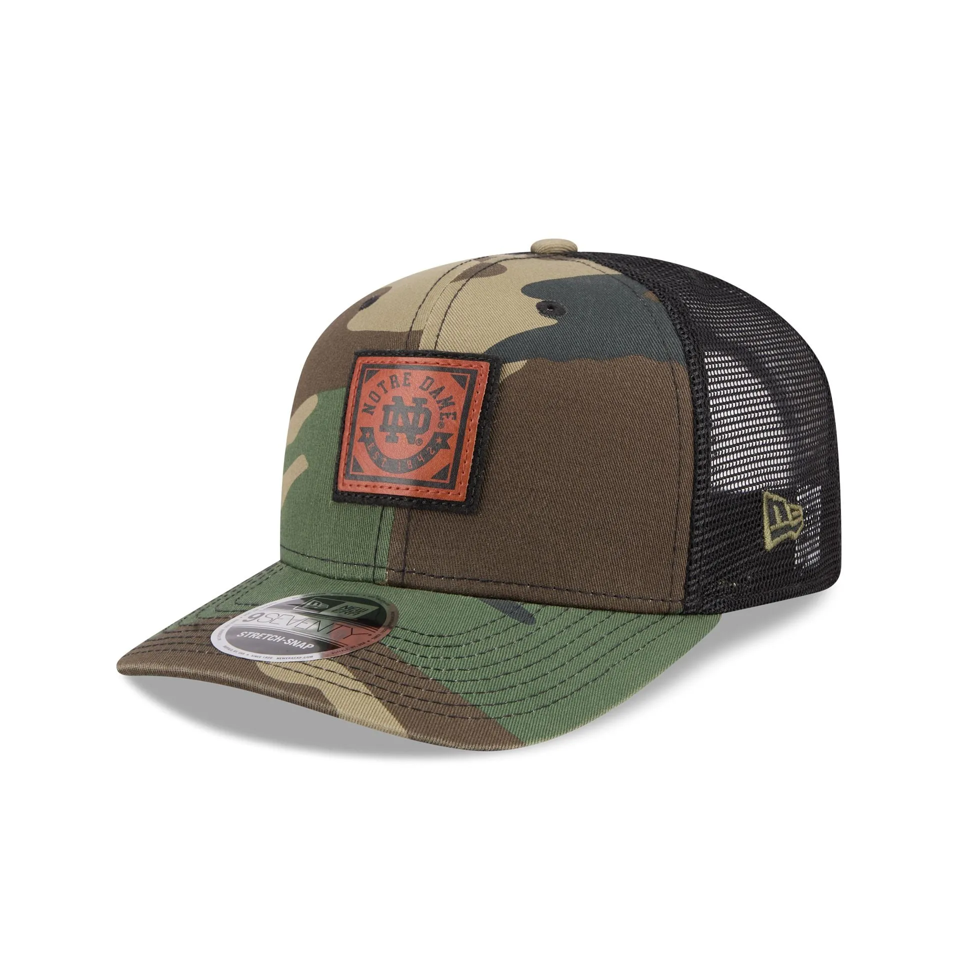 Notre Dame Fighting Irish Camo Canvas 9SEVENTY Trucker Hat sold by New Era