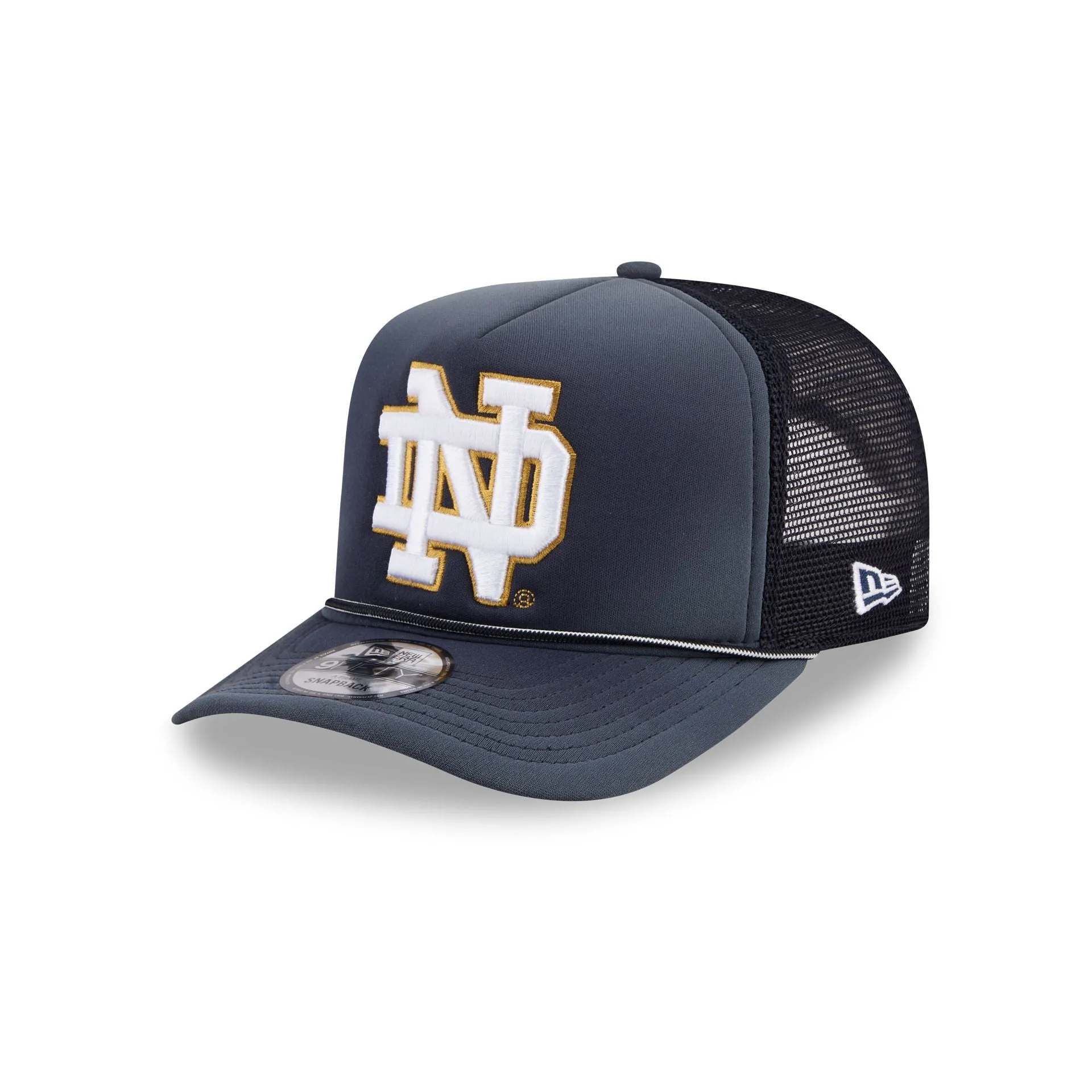Notre Dame Fighting Irish Worn 9FIFTY A-Frame Trucker Hat sold by New Era