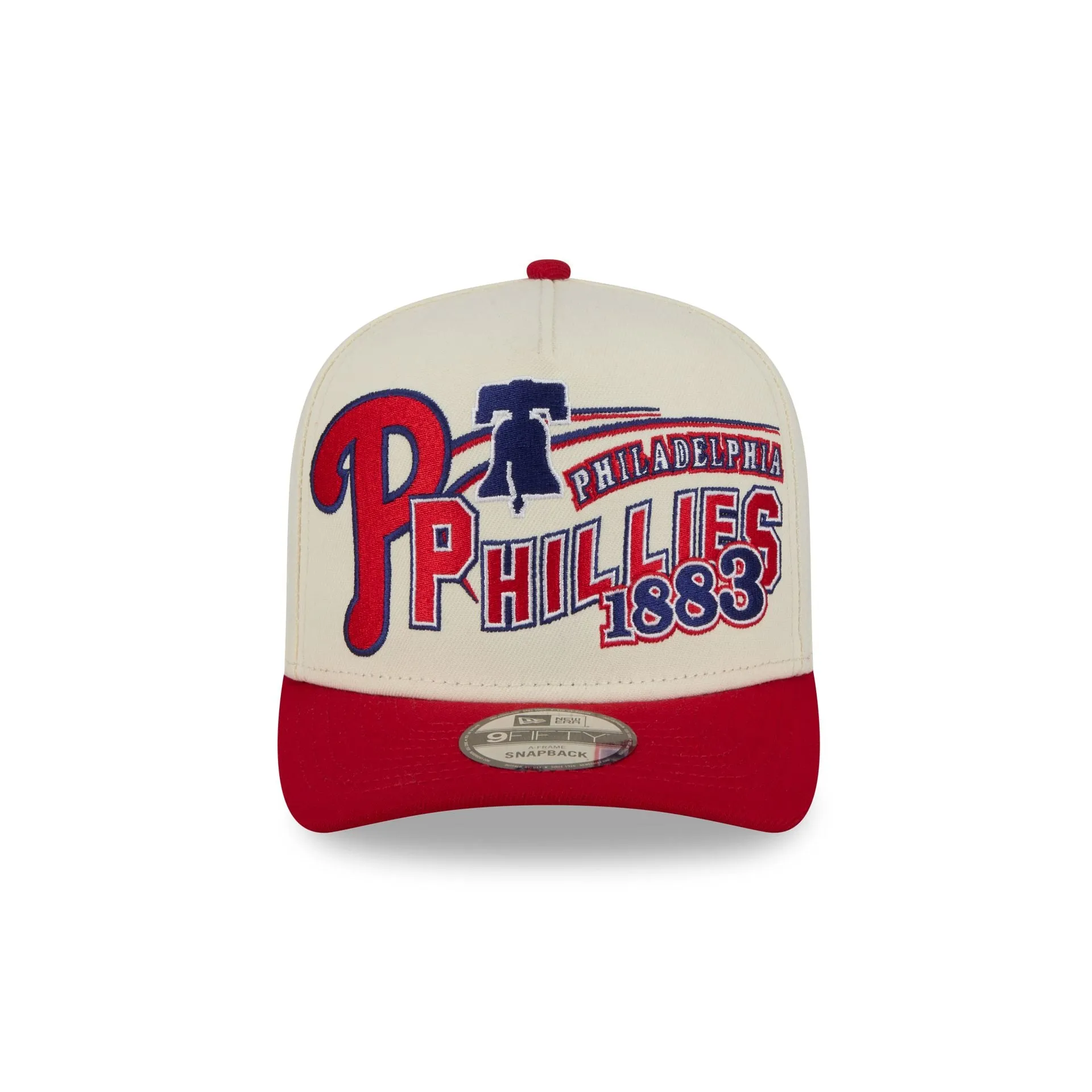 Philadelphia Phillies Chrome White Classic 9FIFTY A-Frame Snapback Hat sold by New Era product image thumbnail 2