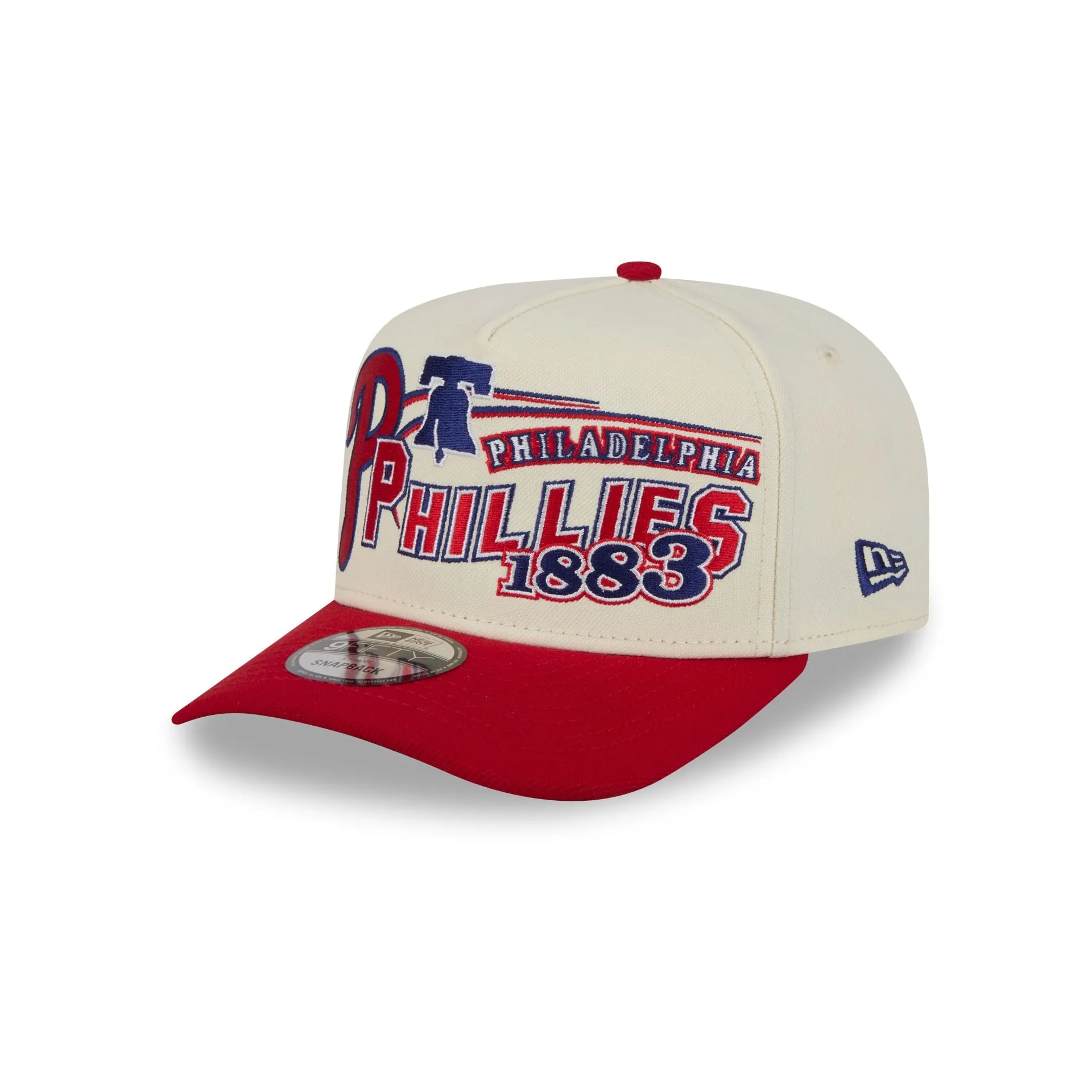 Philadelphia Phillies Chrome White Classic 9FIFTY A-Frame Snapback Hat sold by New Era