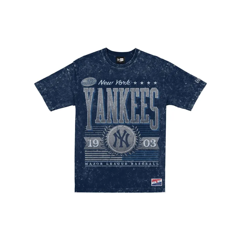 New York Yankees Throwback Vintage Wash T-Shirt made by New Era