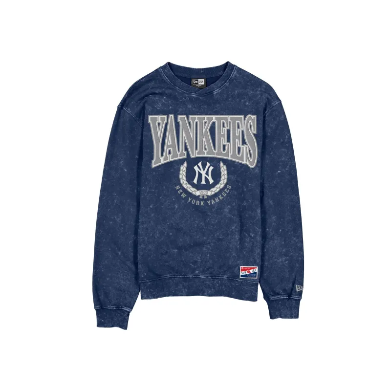 New York Yankees Throwback Mineral Wash Crewneck sold by New Era