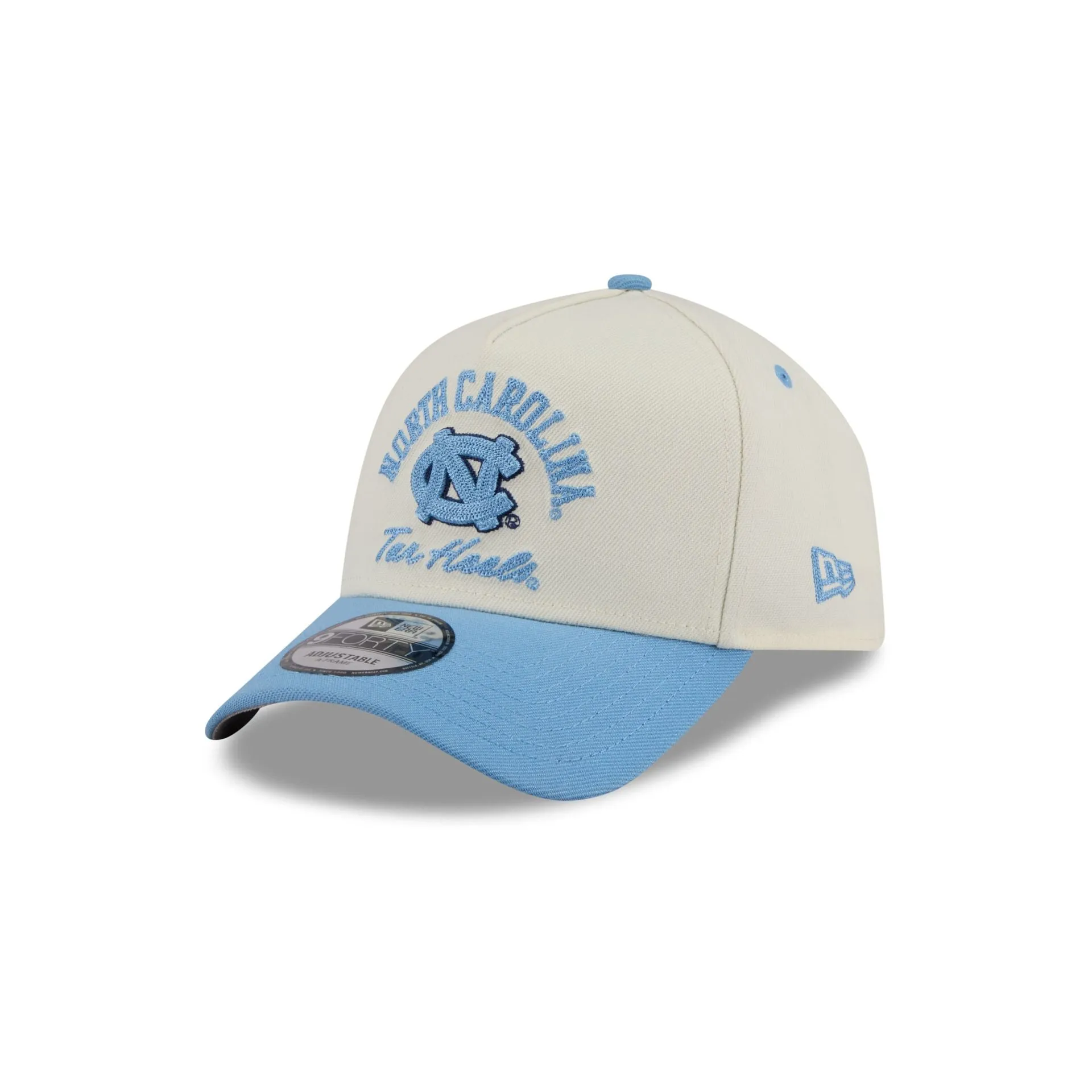 North Carolina Tar Heels Chrome White Arched 9FORTY A-Frame Snapback Hat sold by New Era product image thumbnail 3