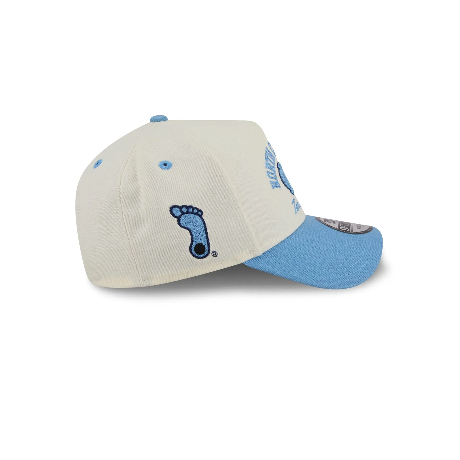 North Carolina Tar Heels Chrome White Arched 9FORTY A-Frame Snapback Hat sold by New Era product image thumbnail 4