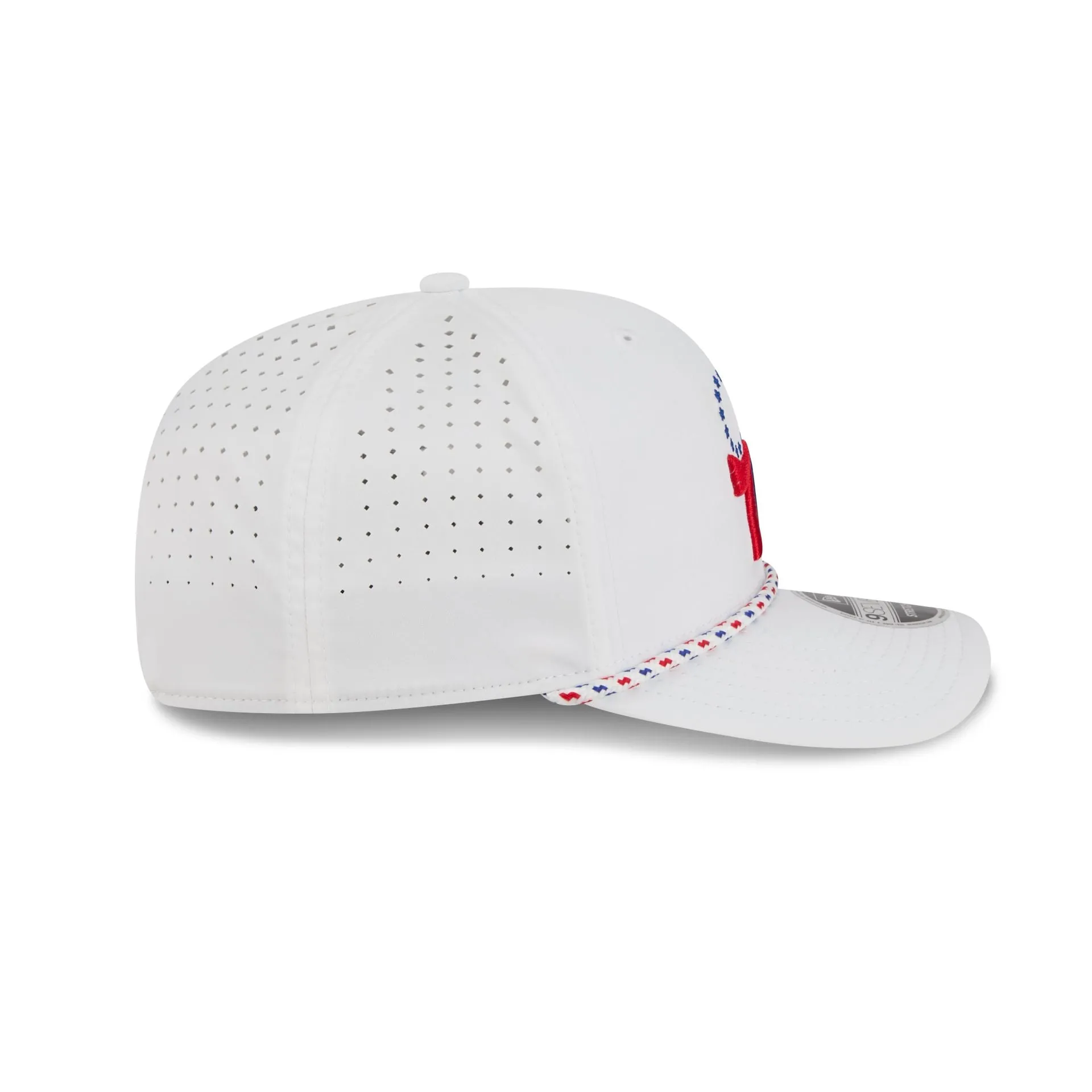Philadelphia 76ers Optic White Performance Rope 9SEVENTY Stretch-Snap Hat sold by New Era product image thumbnail 5