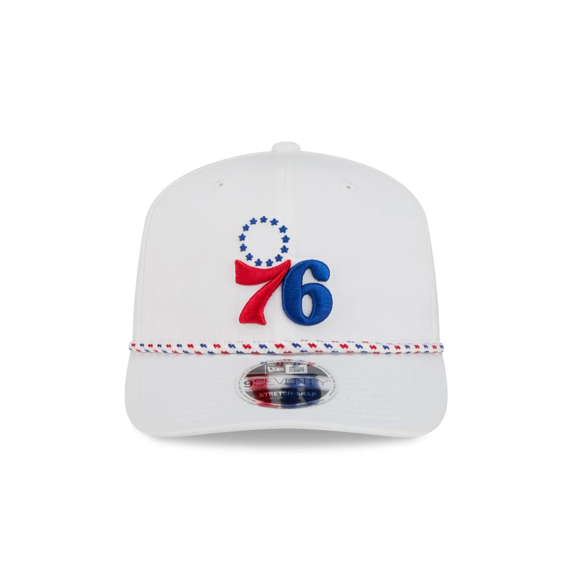Philadelphia 76ers Optic White Performance Rope 9SEVENTY Stretch-Snap Hat sold by New Era product image thumbnail 2