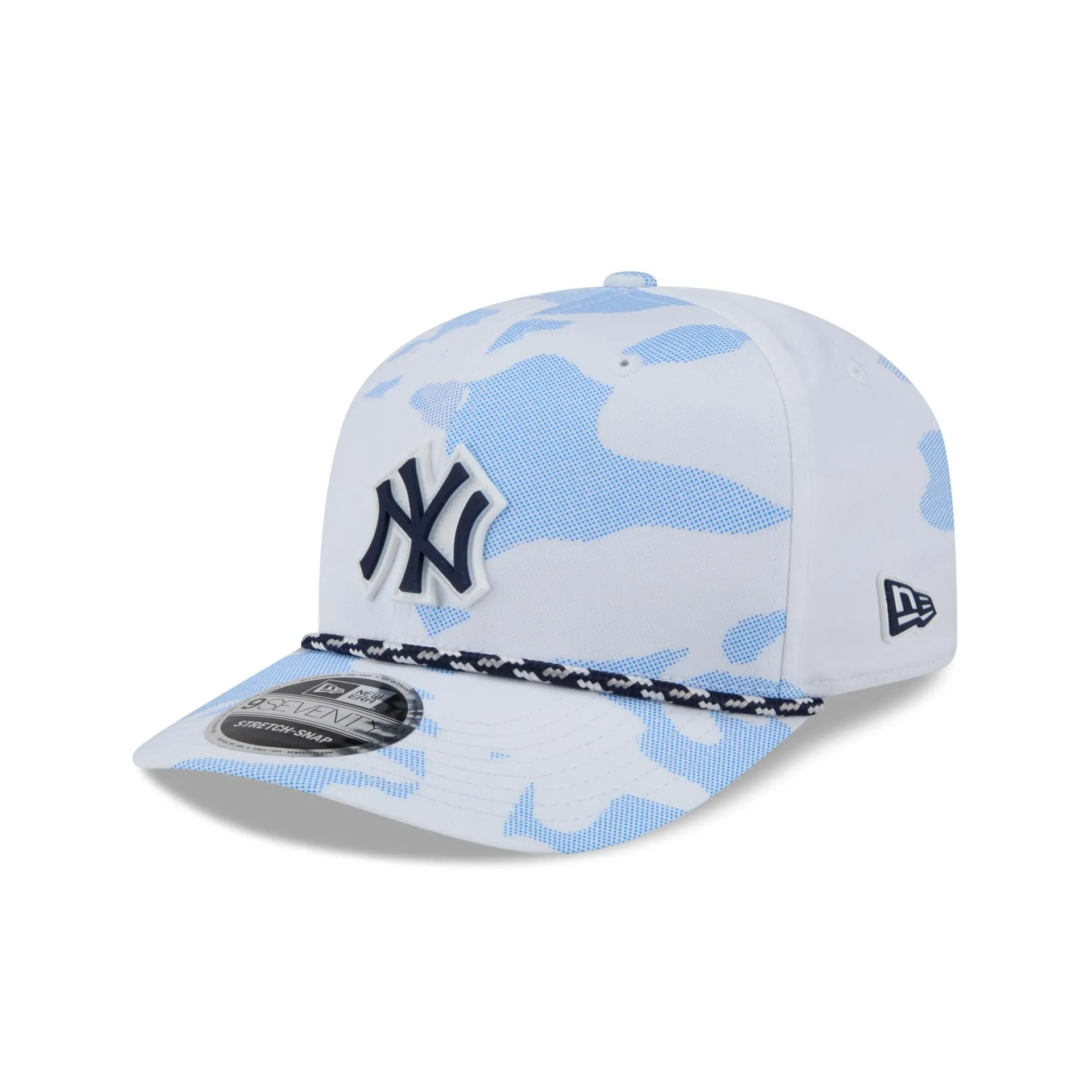New York Yankees White Camo Performance Rope 9SEVENTY Stretch-Snap Hat sold by New Era