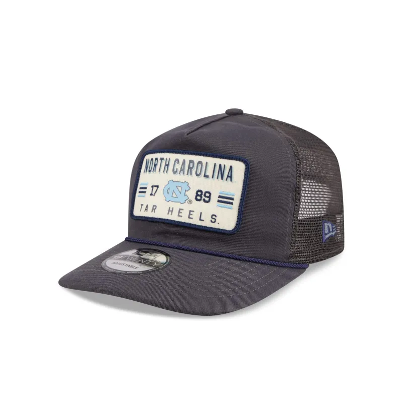 North Carolina Tar Heels Washed Graphite 19TWENTY Trucker Hat made by New Era