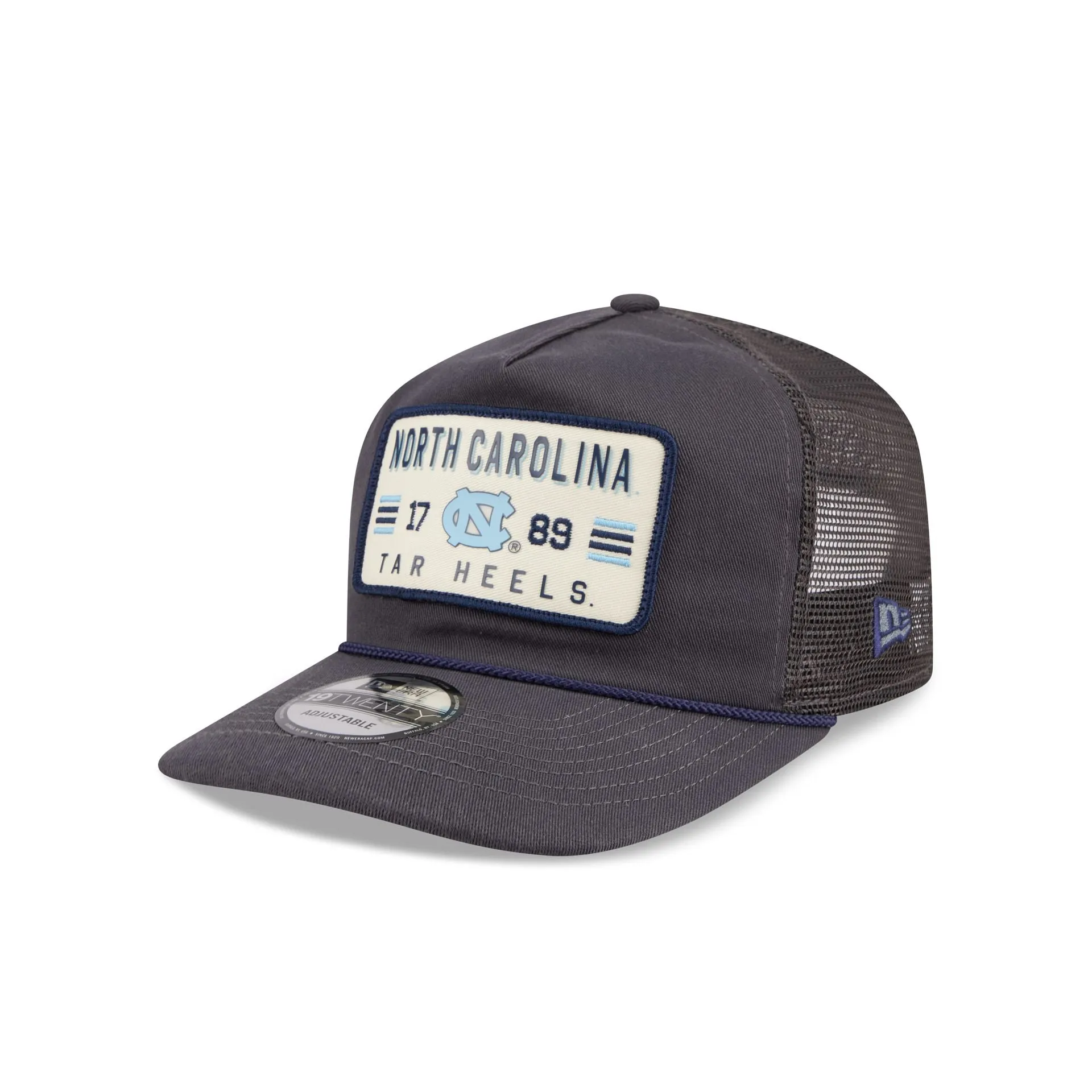 North Carolina Tar Heels Washed Graphite 19TWENTY Trucker Hat sold by New Era