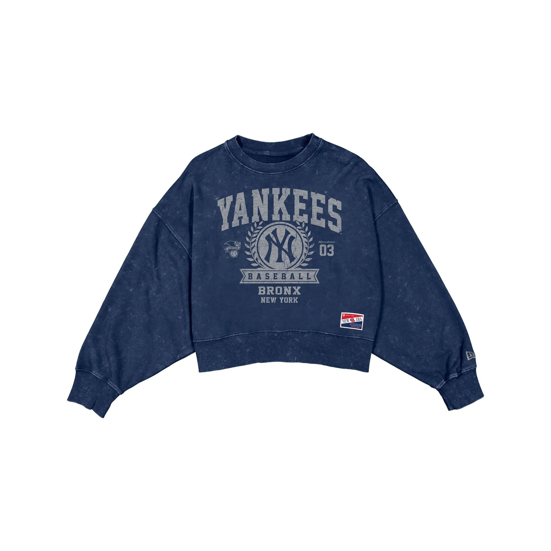 New York Yankees Throwback Women's Boxy Crewneck sold by New Era
