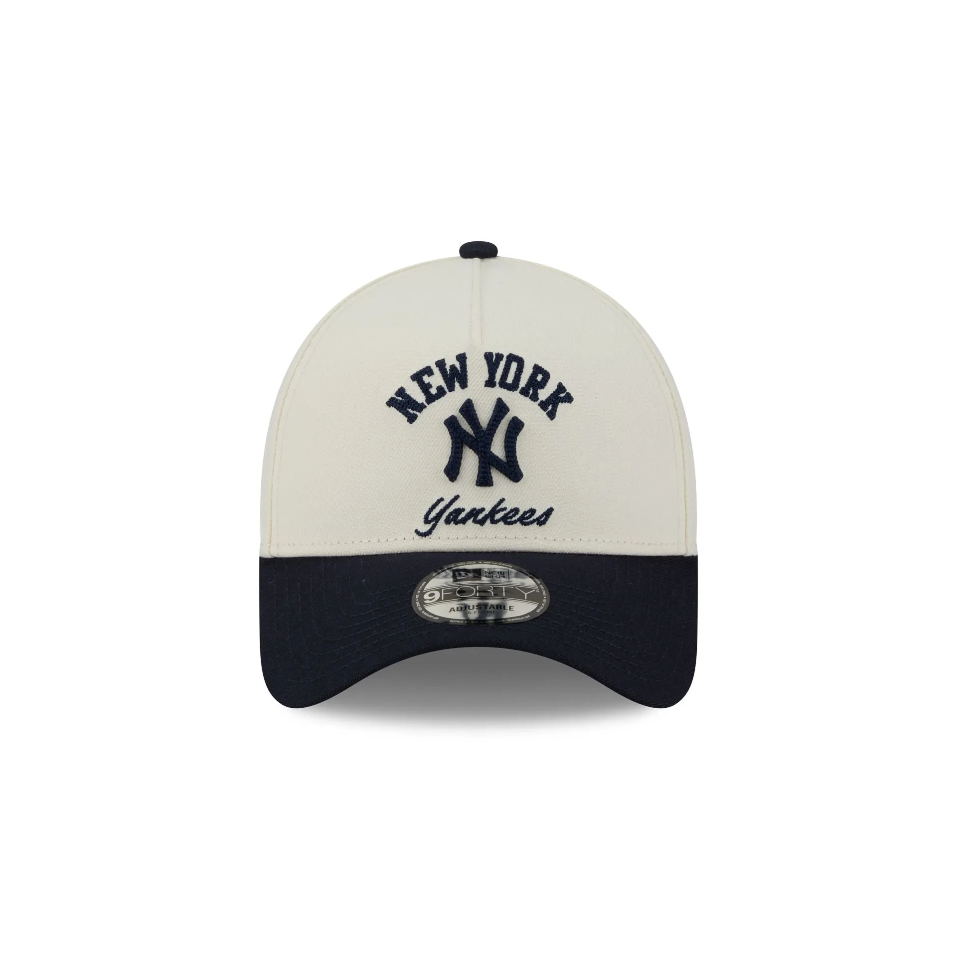 New York Yankees Chrome White Arched 9FORTY A-Frame Snapback Hat sold by New Era product image thumbnail 2