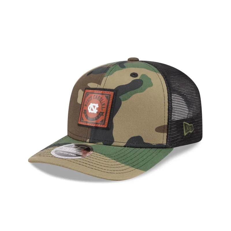 North Carolina Tar Heels Camo Canvas 9SEVENTY Trucker Hat sold by New Era