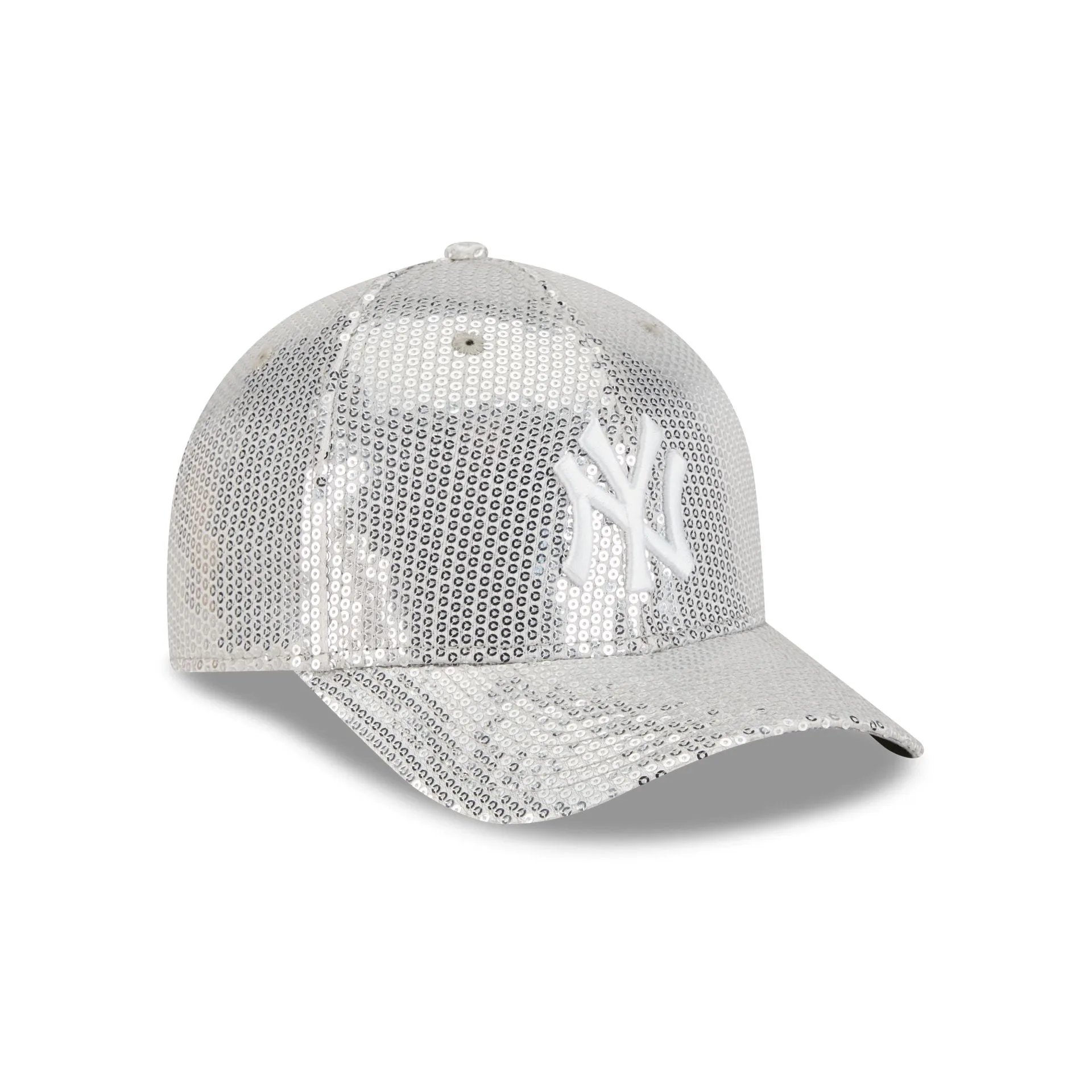 New York Yankees Sequin Gray Women's 9FORTY M-Crown Snapback Hat sold by New Era product image thumbnail 3