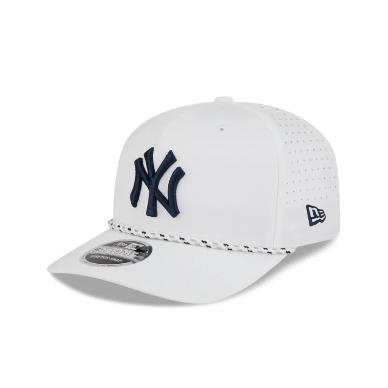 New York Yankees Optic White Performance Rope 9SEVENTY Stretch-Snap Hat made by New Era