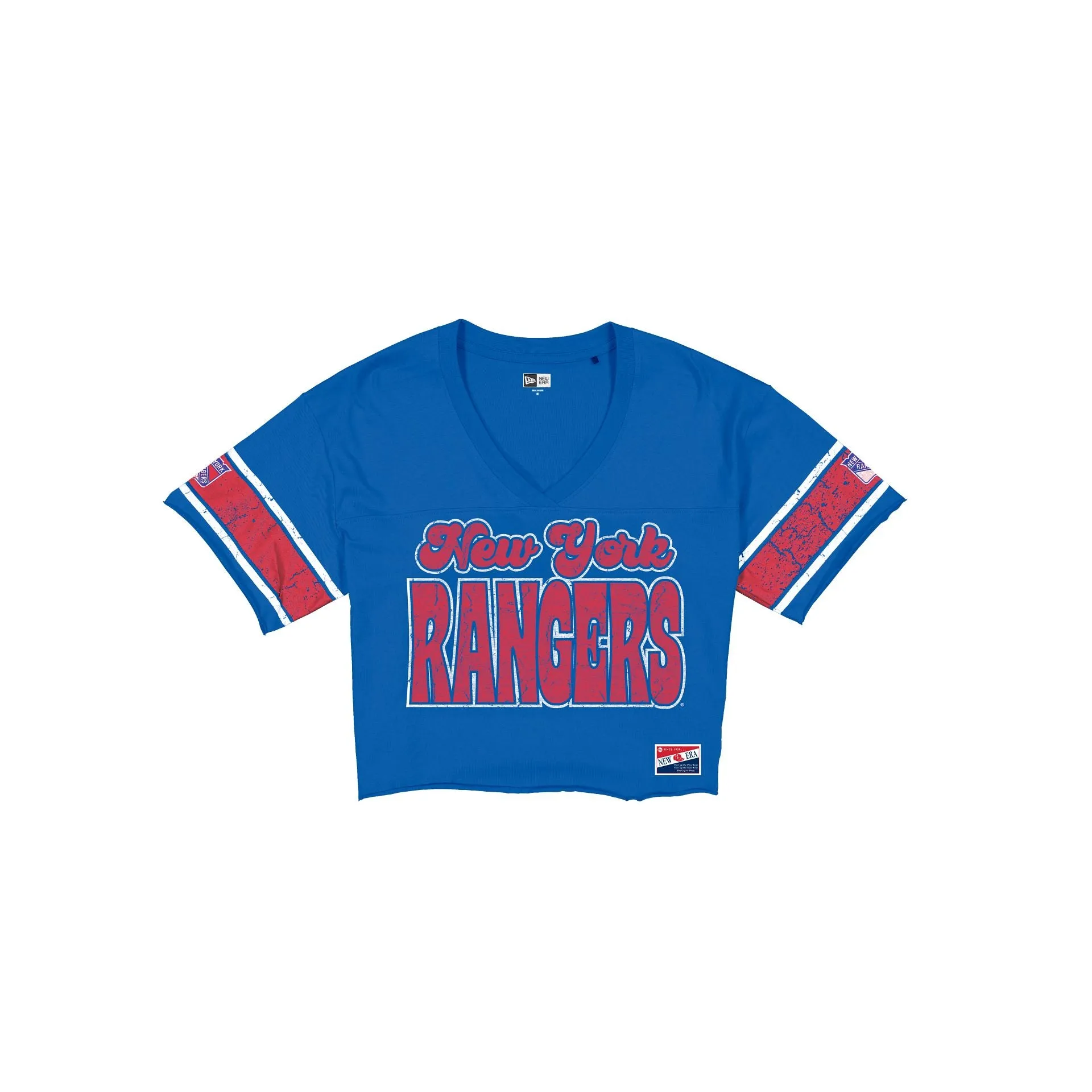 New York Rangers Throwback Women's Cropped T-Shirt sold by New Era