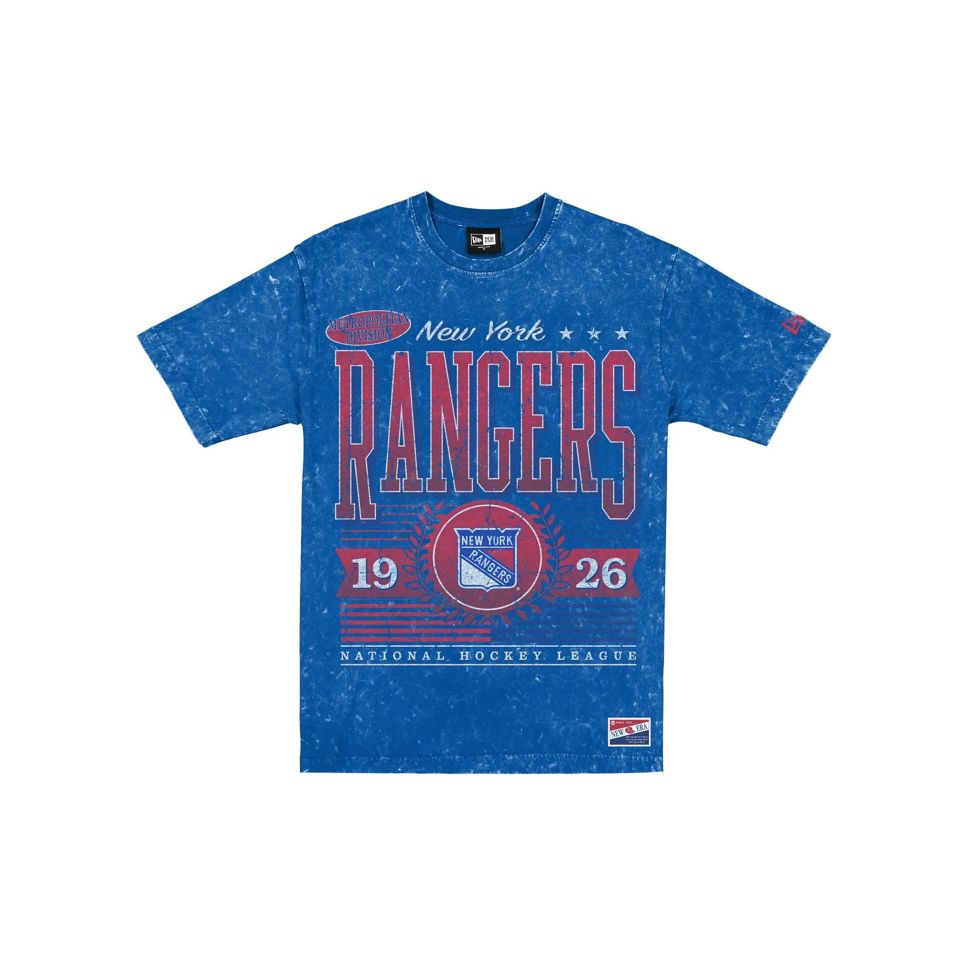 New York Rangers Throwback Vintage Wash T-Shirt sold by New Era
