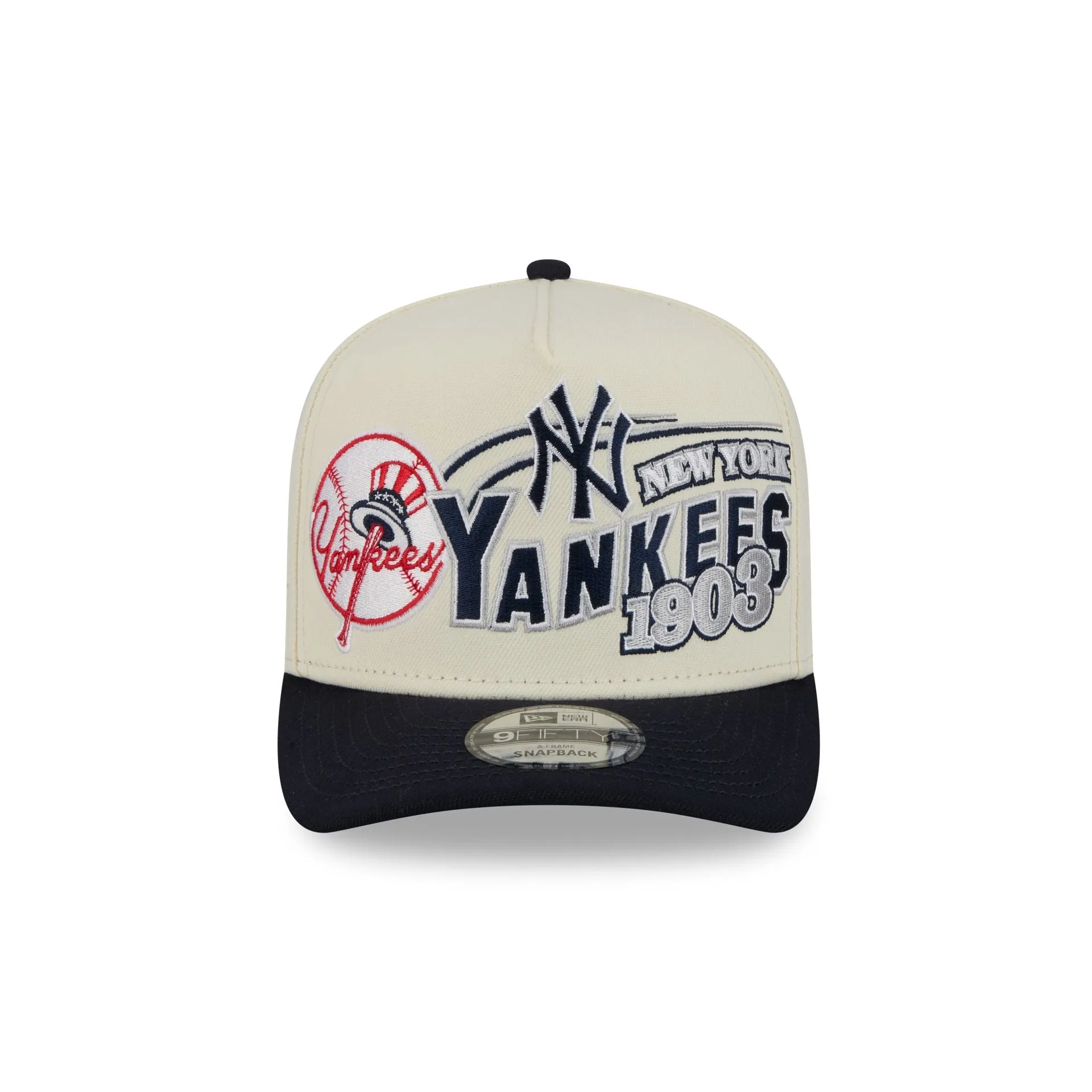 New York Yankees Chrome White Classic 9FIFTY A-Frame Snapback Hat sold by New Era product image thumbnail 2