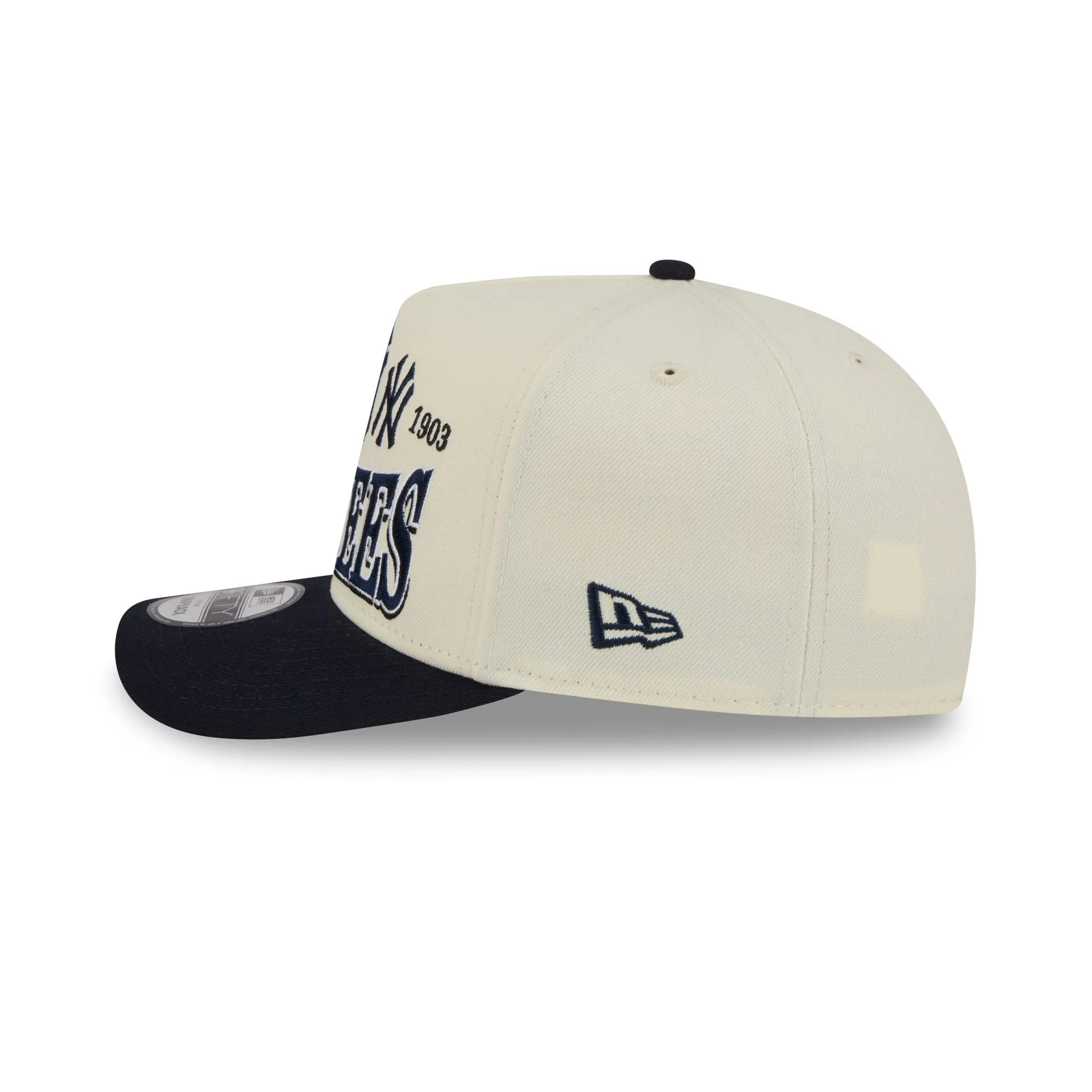 New York Yankees Three Hit Chrome White 9FIFTY A-Frame Snapback Hat sold by New Era product image thumbnail 4