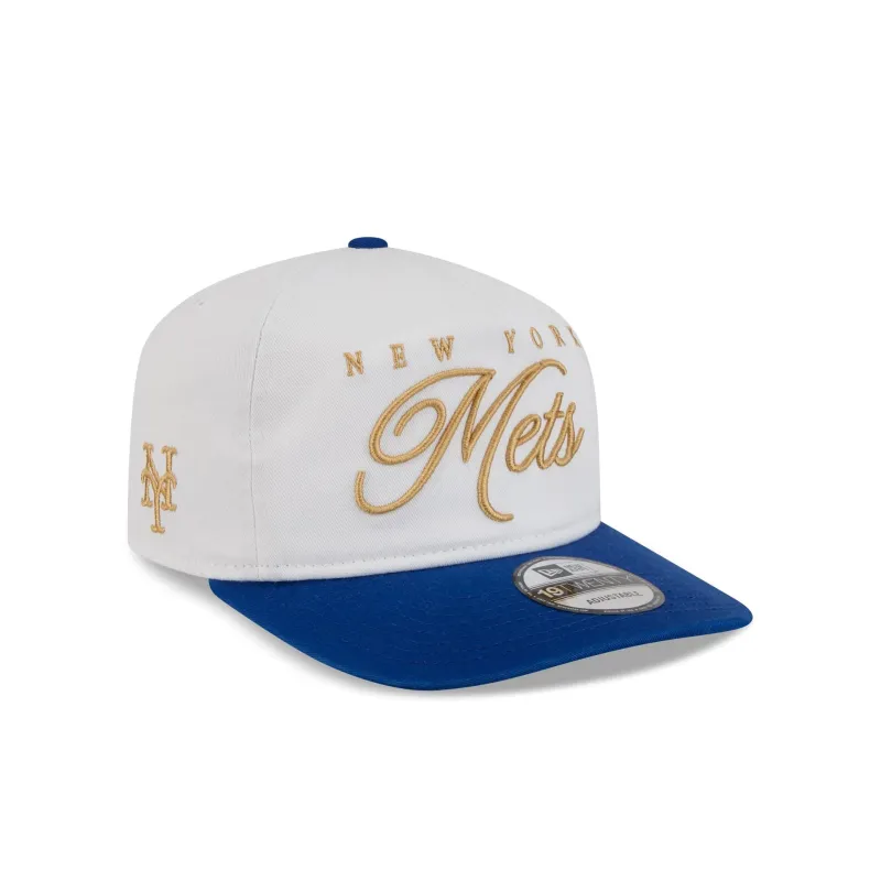 New York Mets Gold Scripted 19TWENTY Adjustable Hat made by New Era