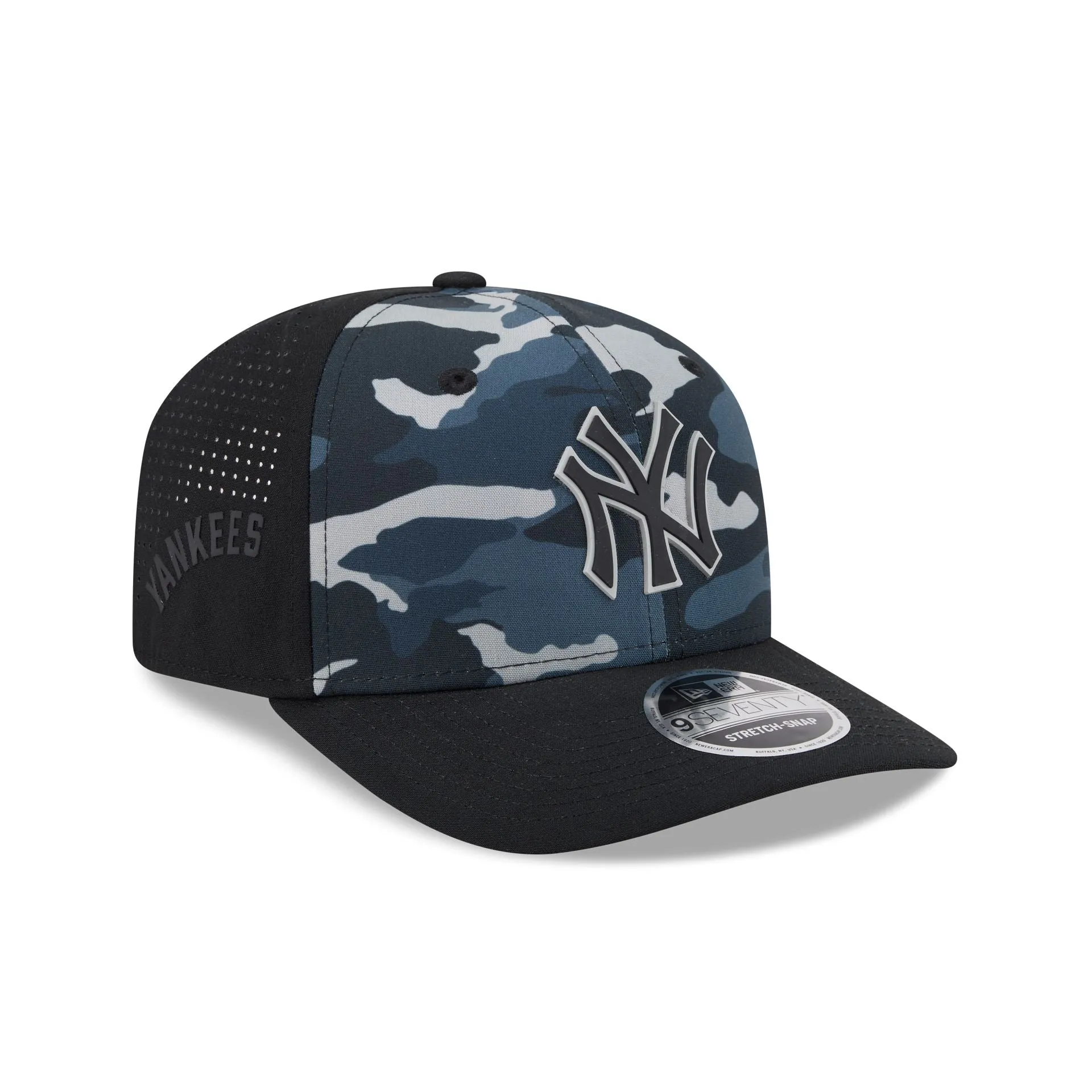 New York Yankees Black Camo Performance 9SEVENTY Stretch-Snap Hat sold by New Era