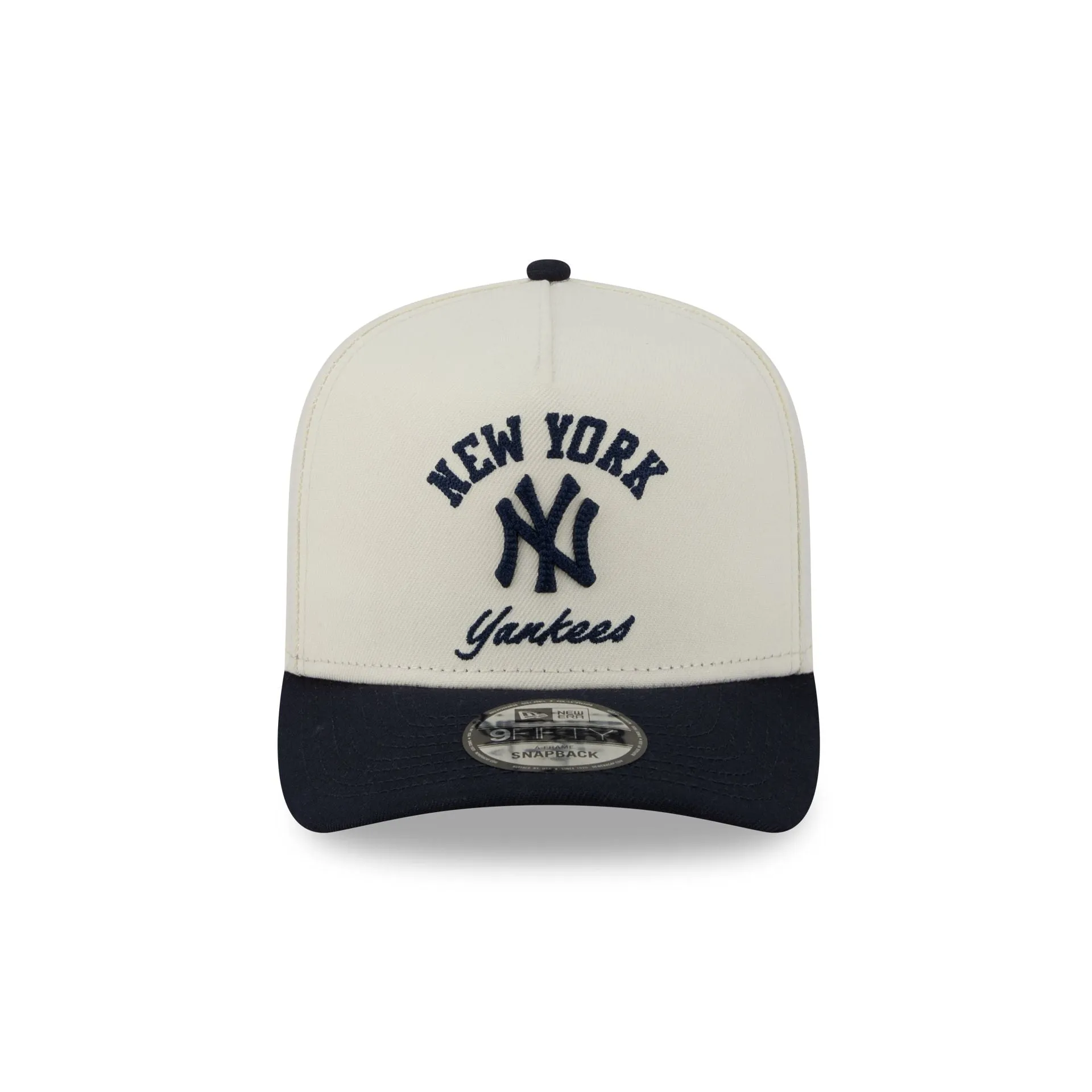 New York Yankees Arched Chrome White 9FIFTY A-Frame Snapback Hat sold by New Era product image thumbnail 2