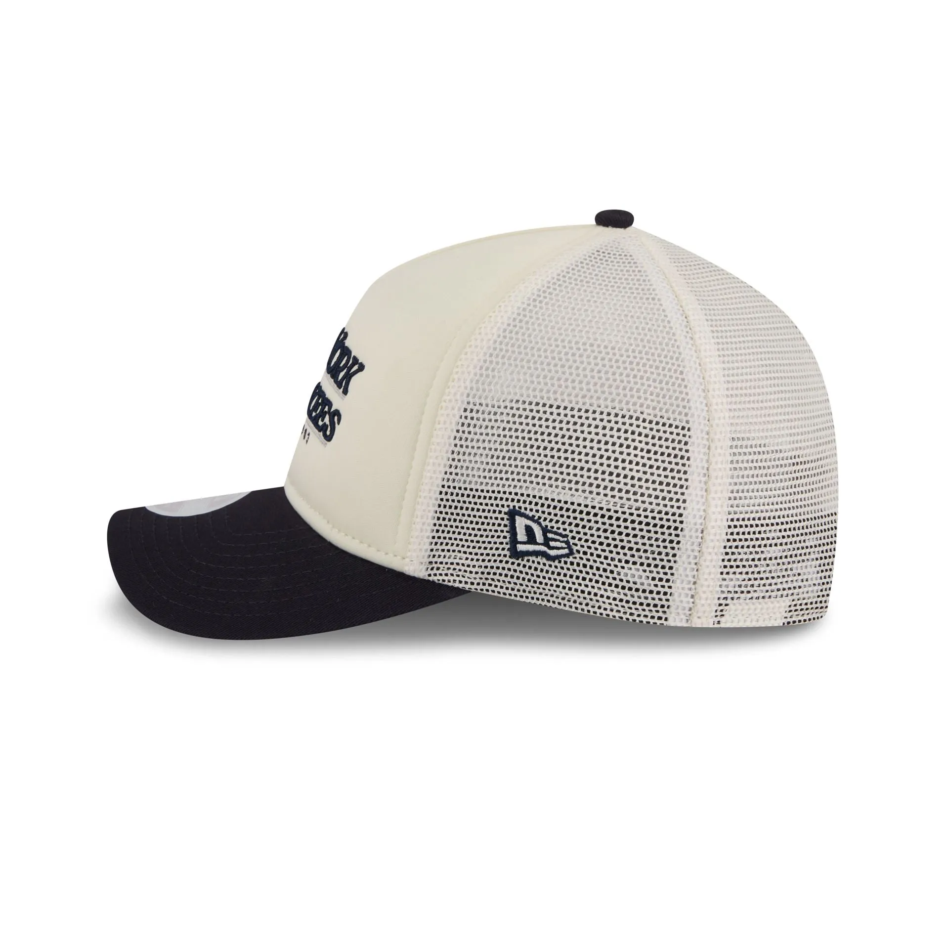 New York Yankees Retro Chrome Women's White 9FORTY M-Crown A-Frame Trucker Hat sold by New Era product image thumbnail 4