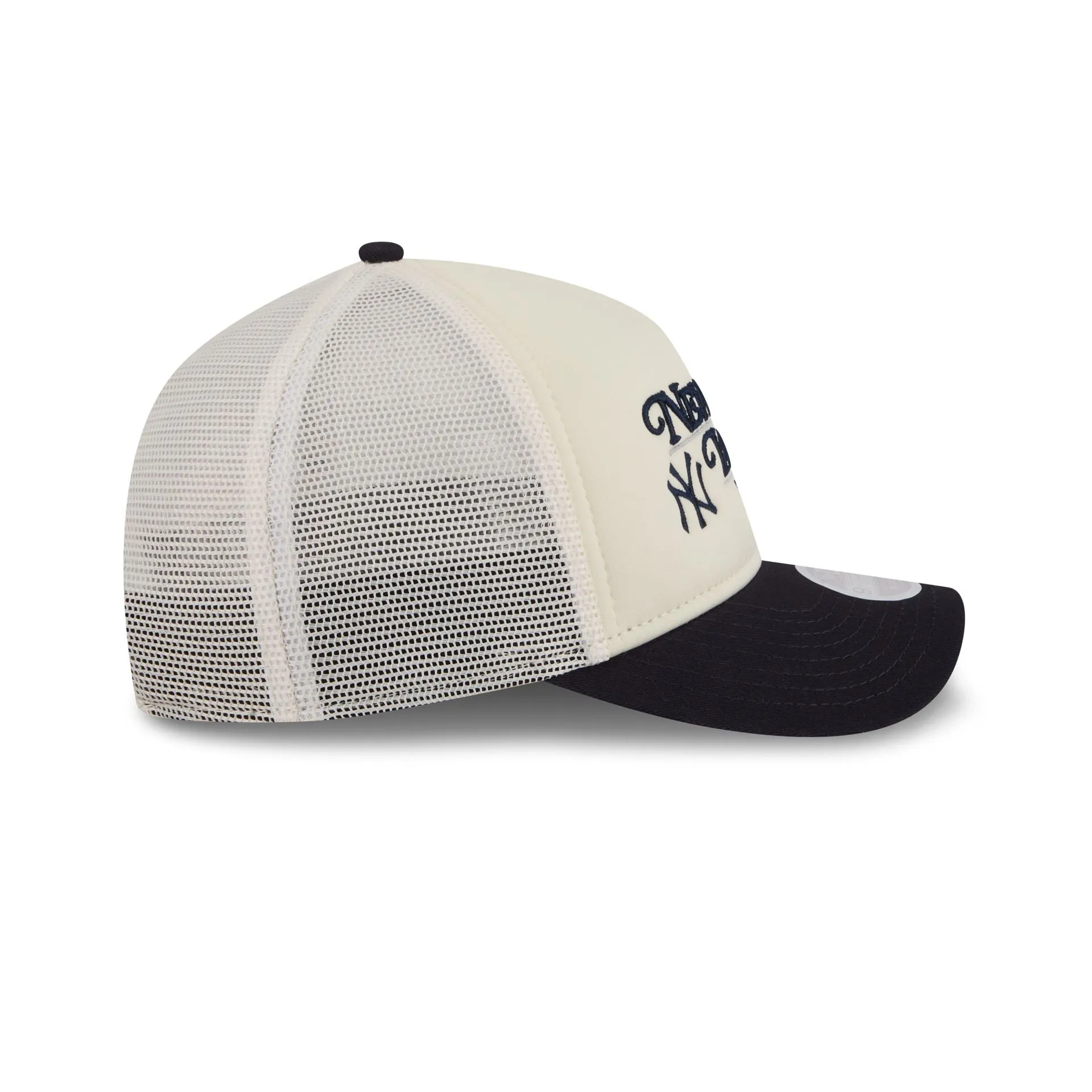 New York Yankees Retro Chrome Women's White 9FORTY M-Crown A-Frame Trucker Hat sold by New Era product image thumbnail 5