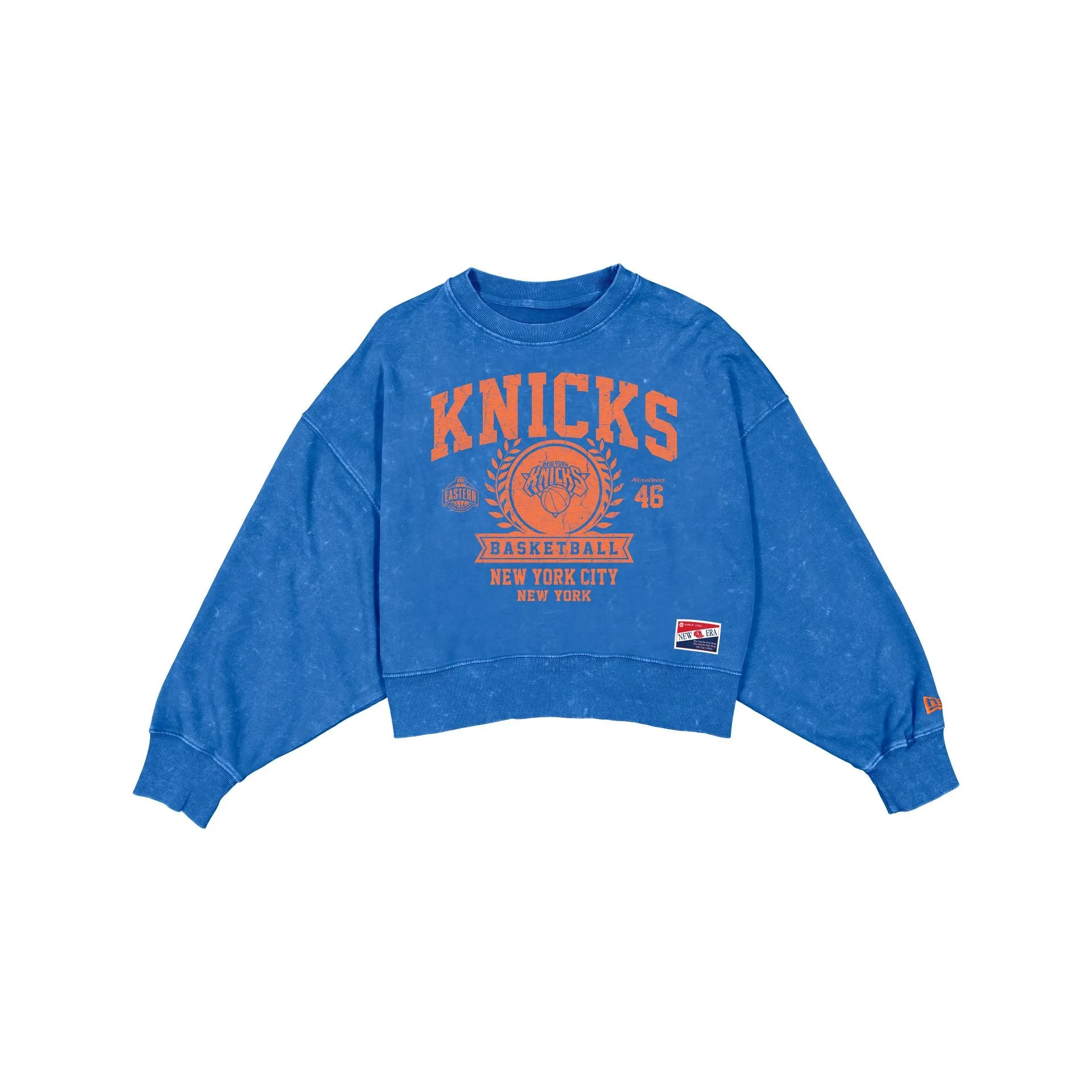 New York Knicks Throwback Women's Boxy Crewneck sold by New Era