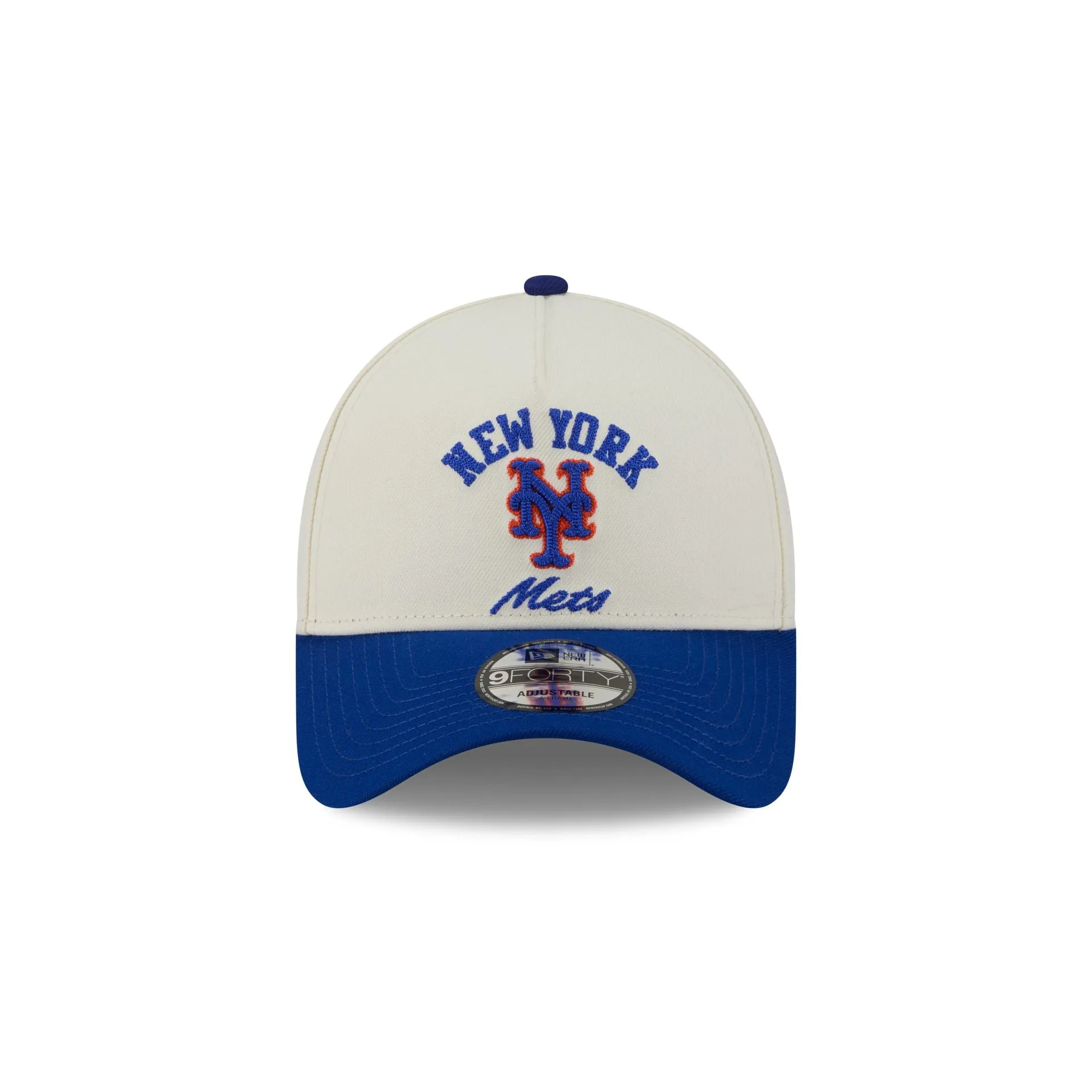 New York Mets Chrome White Arched 9FORTY A-Frame Snapback Hat sold by New Era product image thumbnail 2