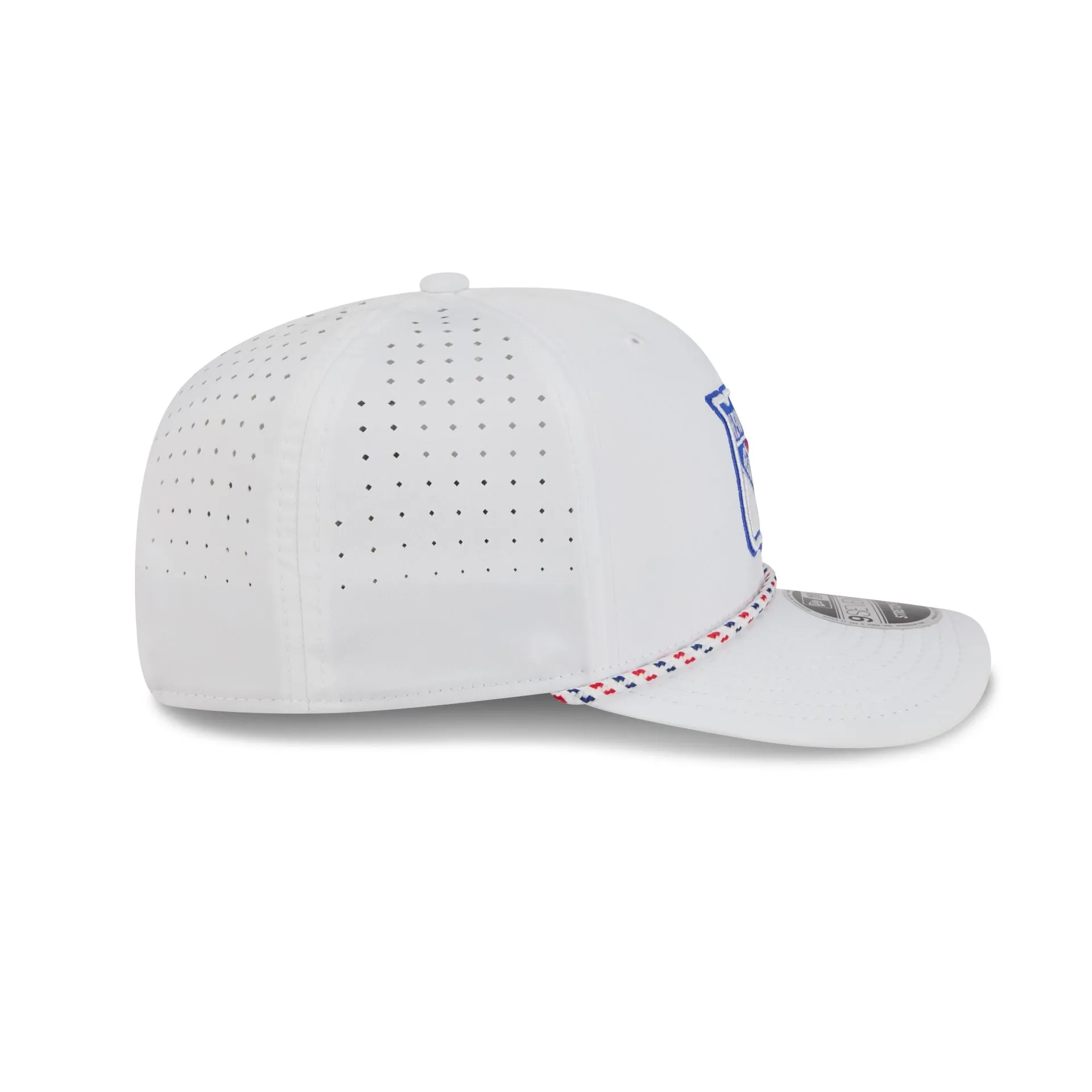 New York Rangers Optic White Performance Rope 9SEVENTY Stretch-Snap Hat sold by New Era product image thumbnail 5