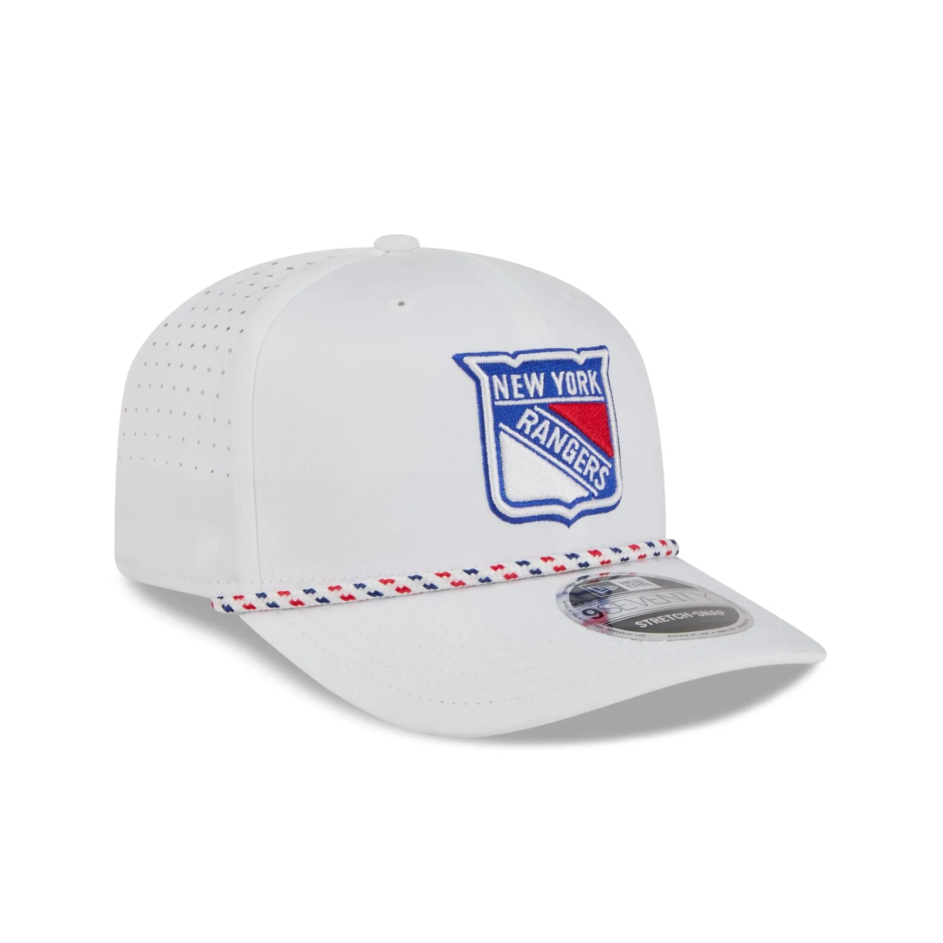 New York Rangers Optic White Performance Rope 9SEVENTY Stretch-Snap Hat sold by New Era product image thumbnail 3