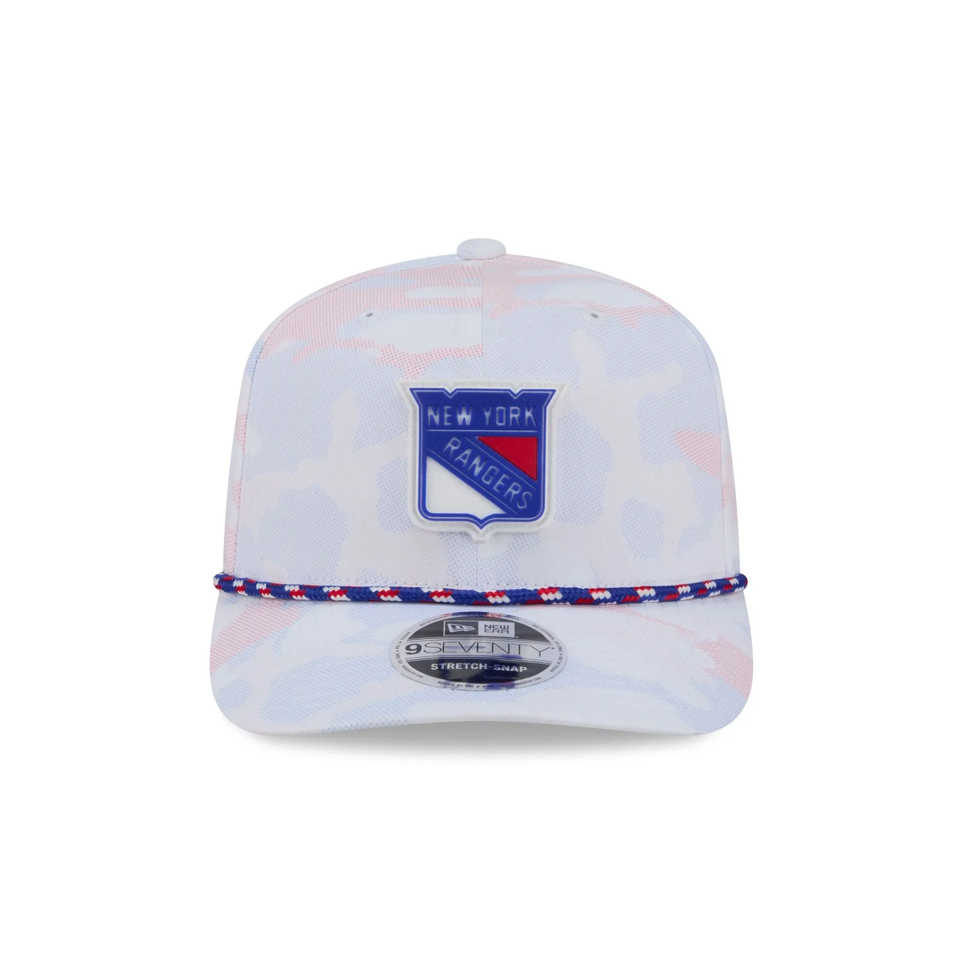 New York Rangers White Camo Performance Rope 9SEVENTY Stretch-Snap Hat sold by New Era product image thumbnail 2