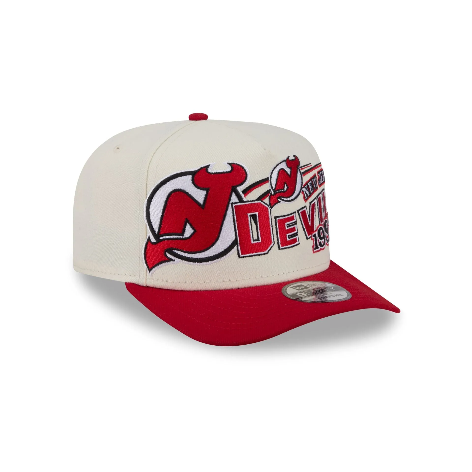 New Jersey Devils Chrome White Classic 9FIFTY A-Frame Snapback Hat sold by New Era product image thumbnail 3