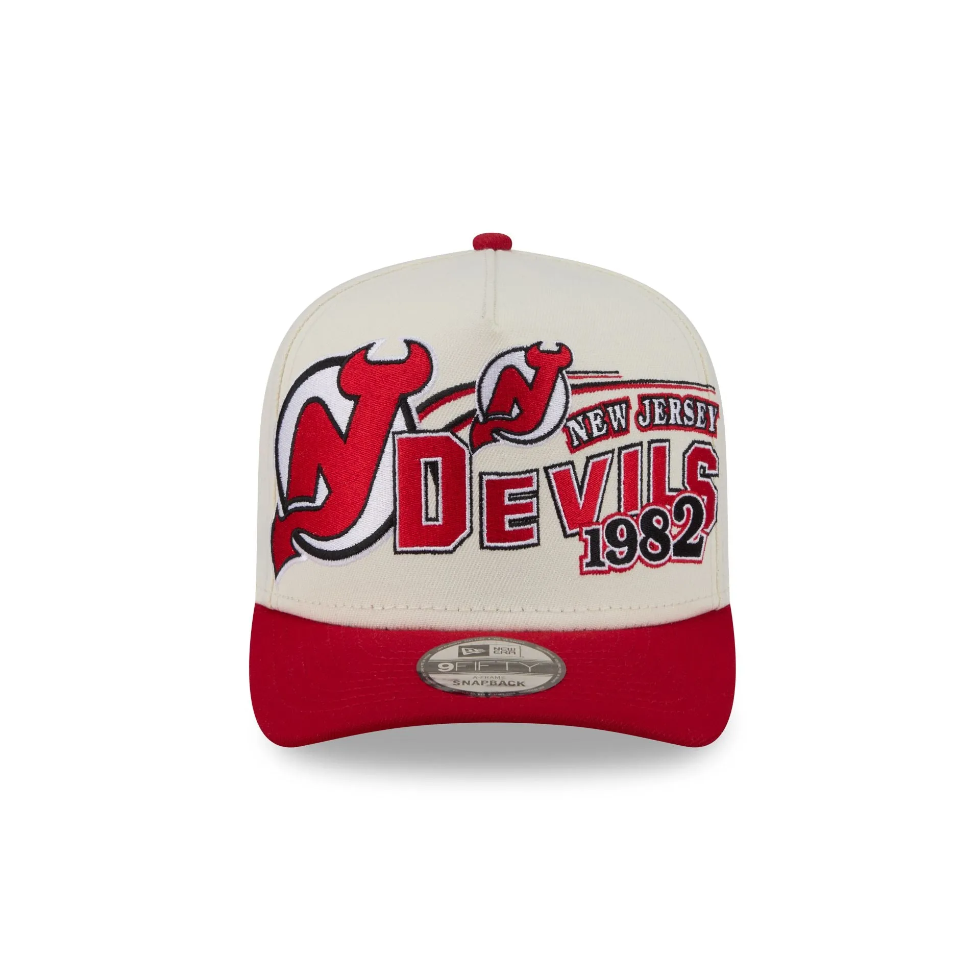 New Jersey Devils Chrome White Classic 9FIFTY A-Frame Snapback Hat sold by New Era product image thumbnail 2