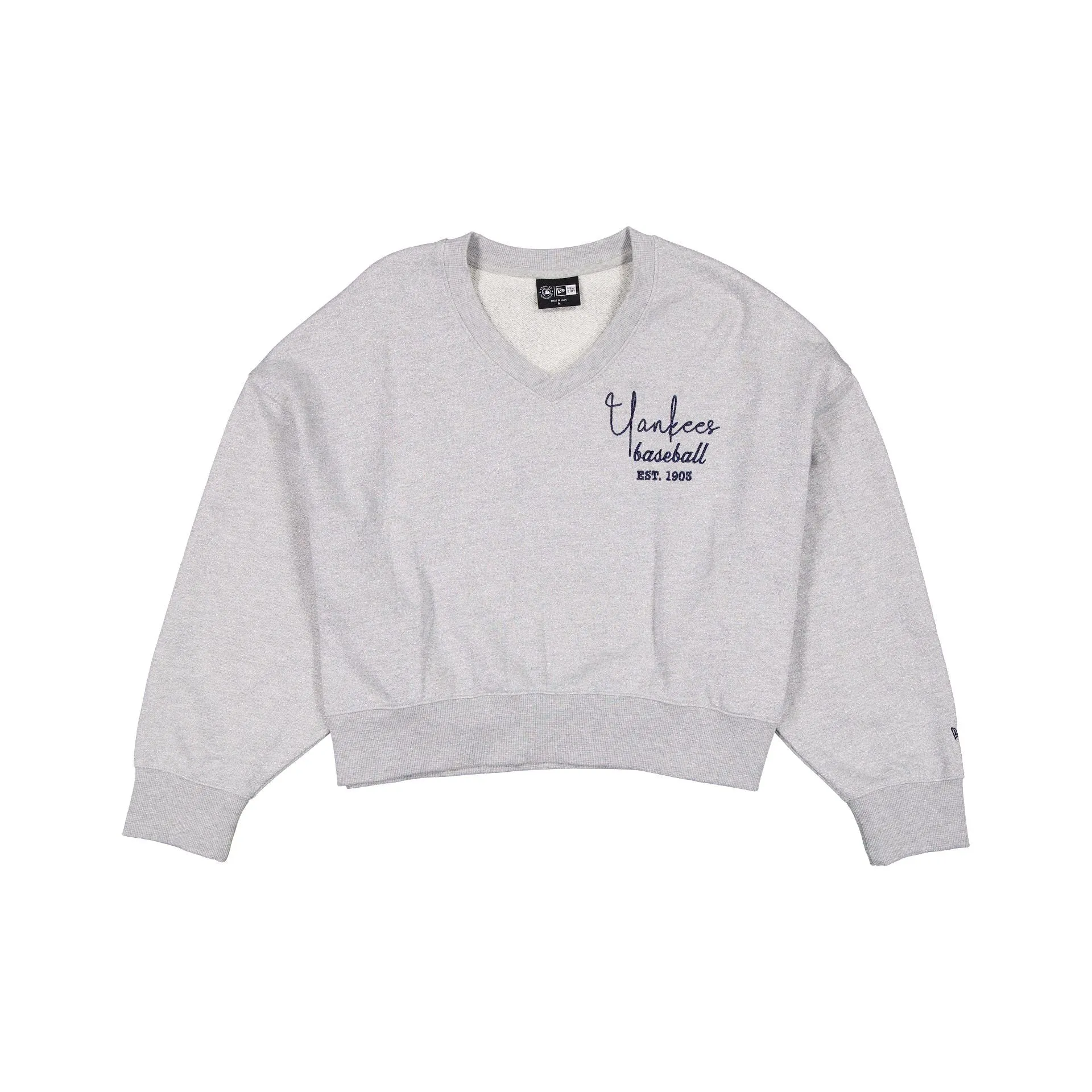 New York Yankees Glam Game Women's Oversized Glittery Crewneck sold by New Era