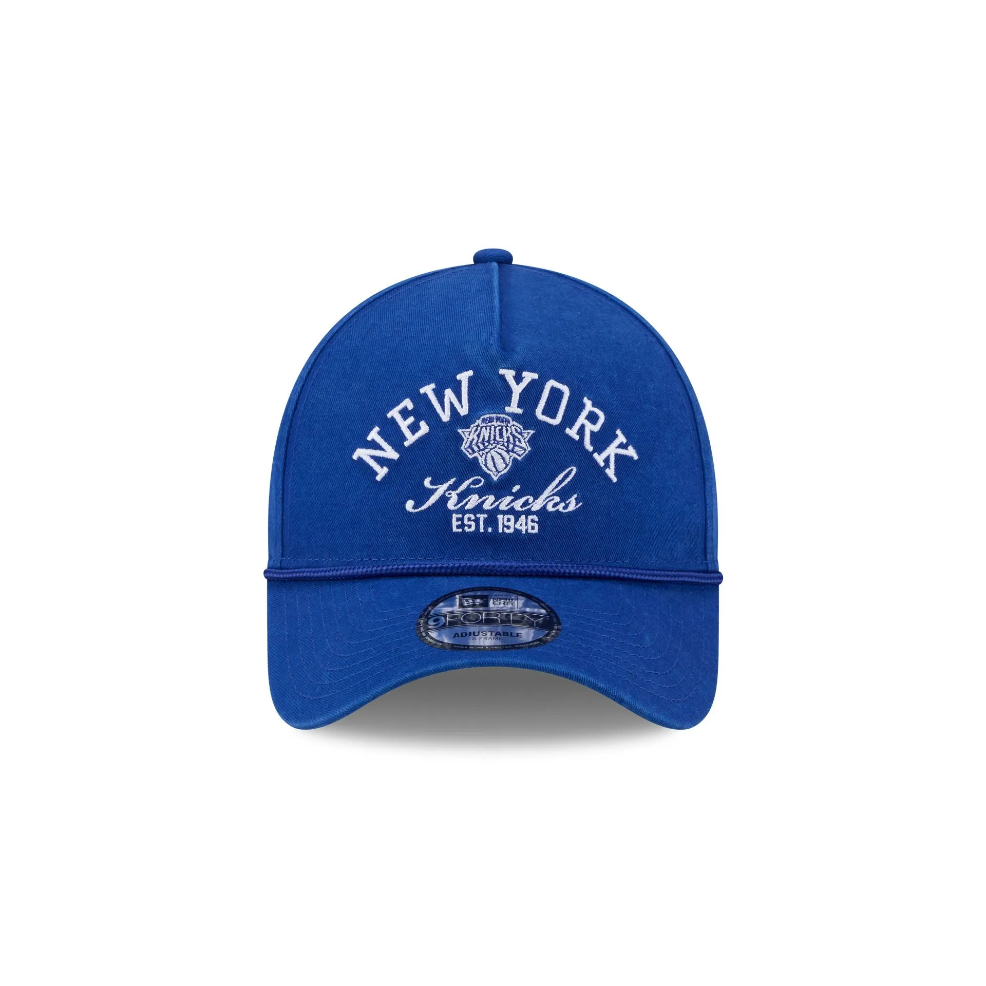 New York Knicks Stacked Rope 9FORTY A-Frame Snapback Hat sold by New Era product image thumbnail 2