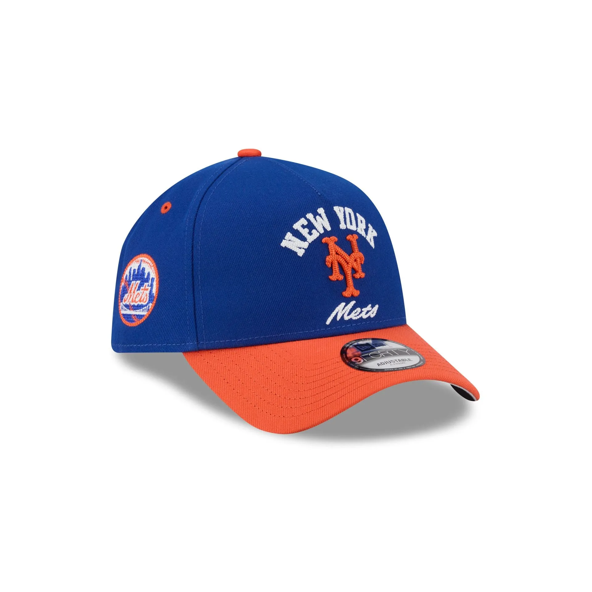 New York Mets Arched 9FORTY A-Frame Snapback Hat sold by New Era