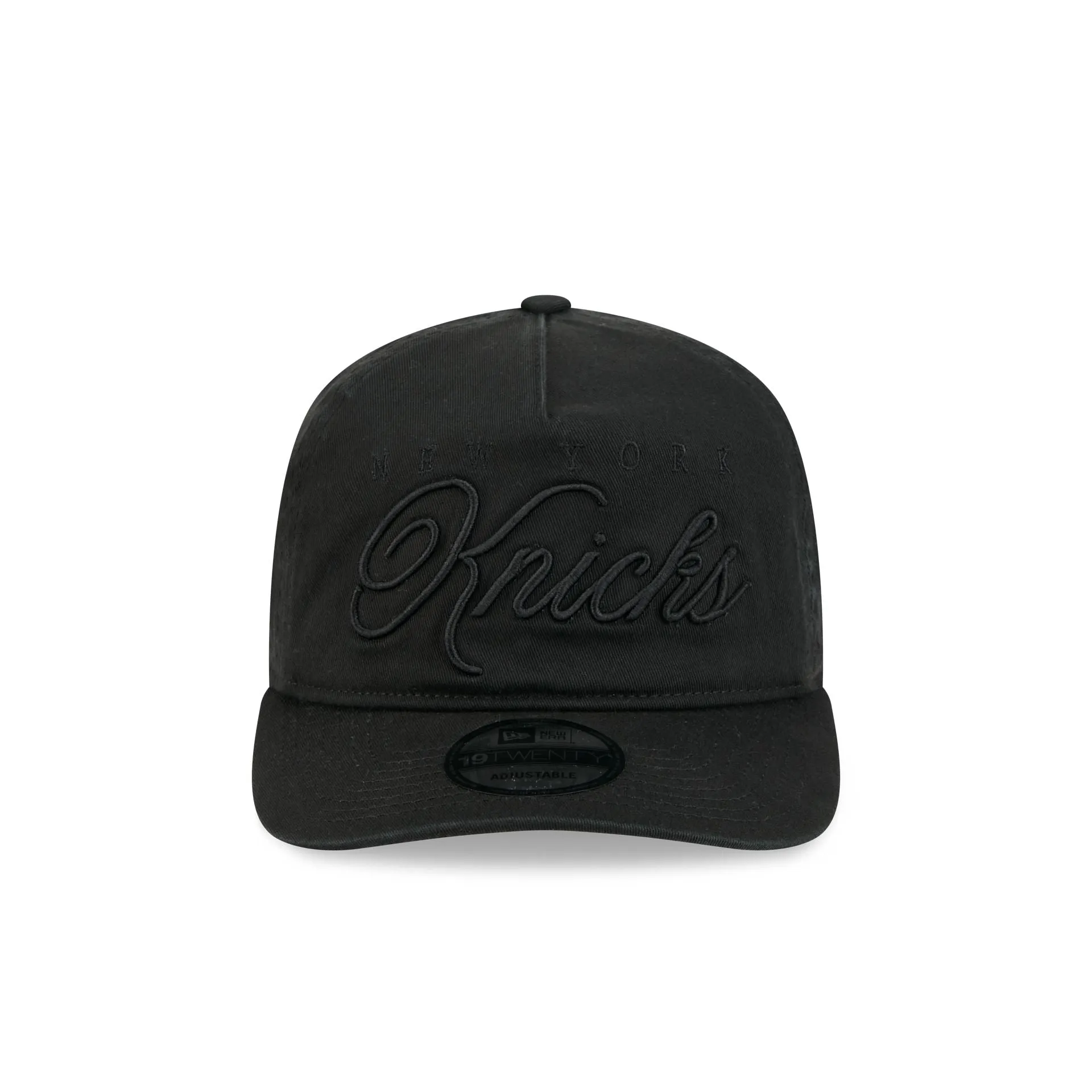 New York Knicks All Black Scripted 19TWENTY Adjustable Hat sold by New Era product image thumbnail 2