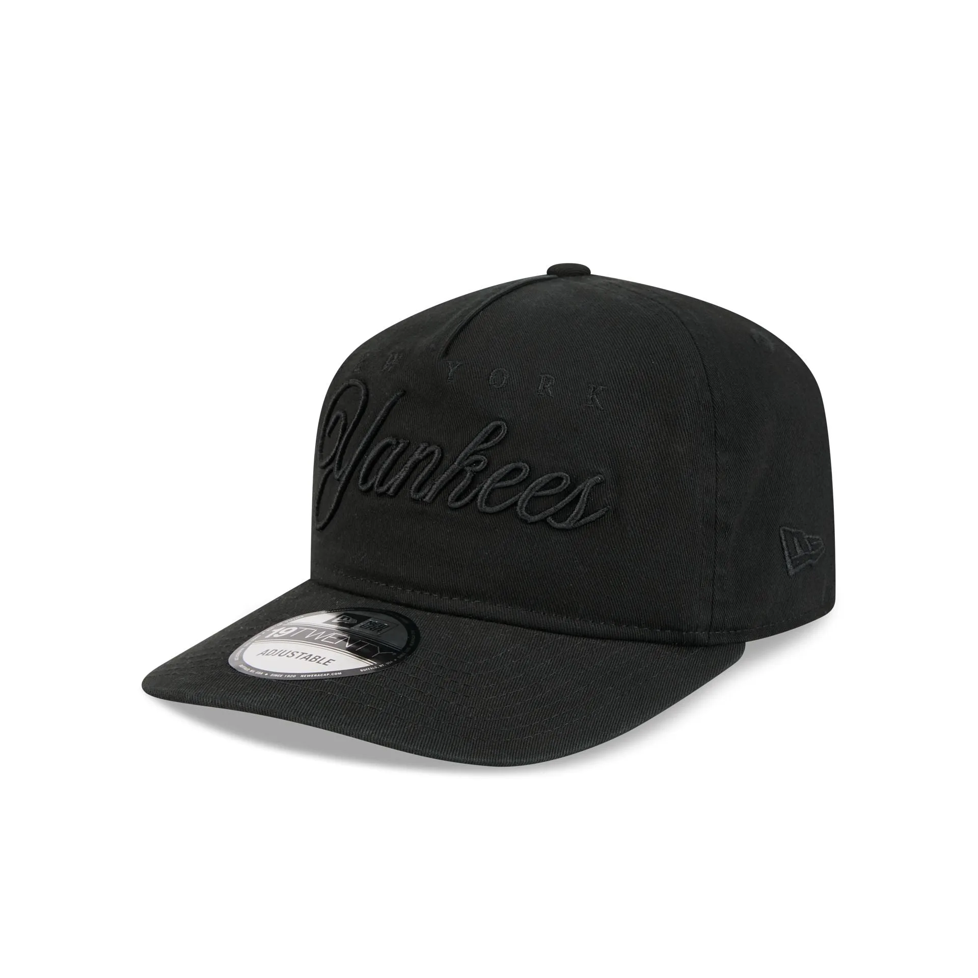 New York Yankees All Black Scripted 19TWENTY Adjustable Hat sold by New Era product image thumbnail 3