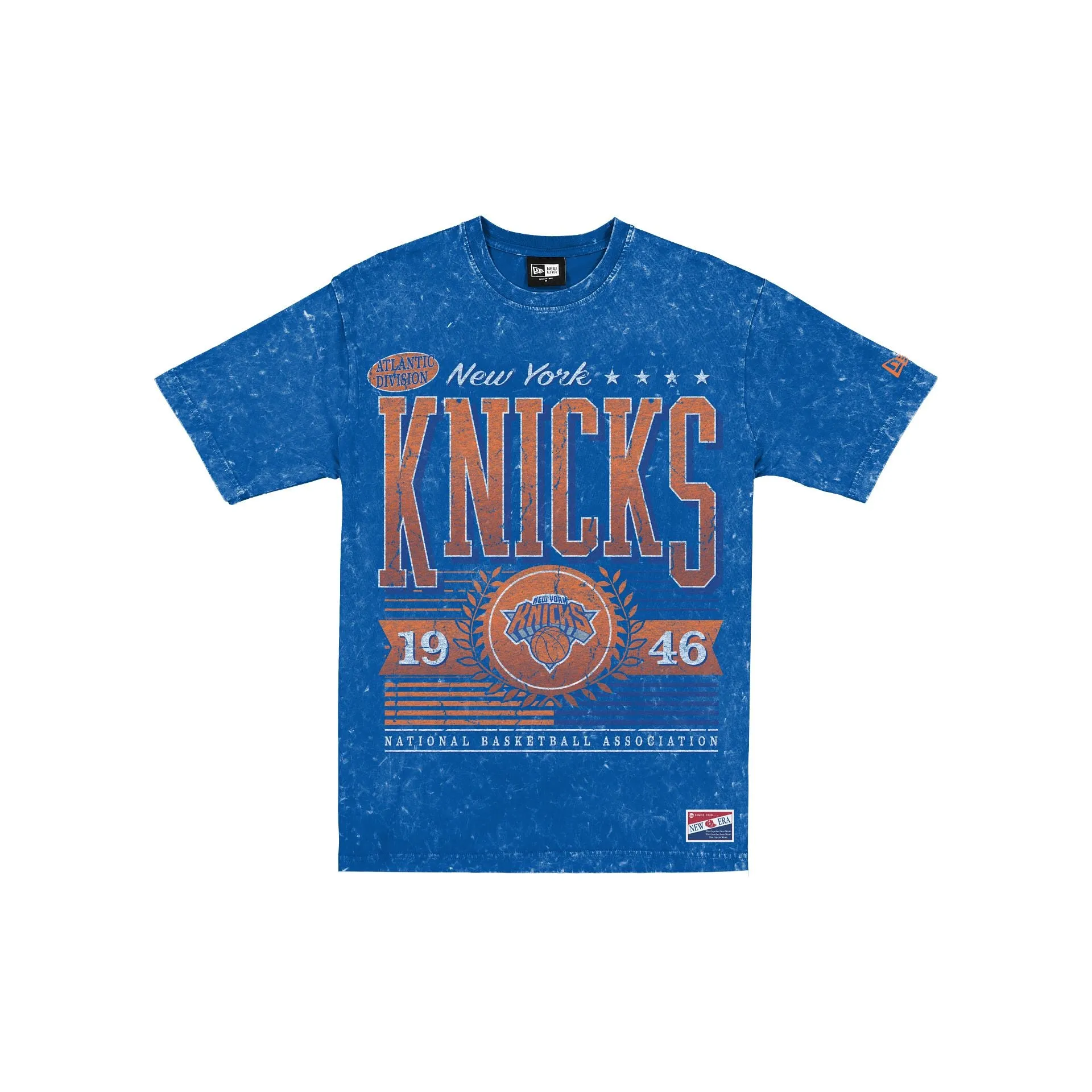 New York Knicks Throwback Vintage Wash T-Shirt sold by New Era