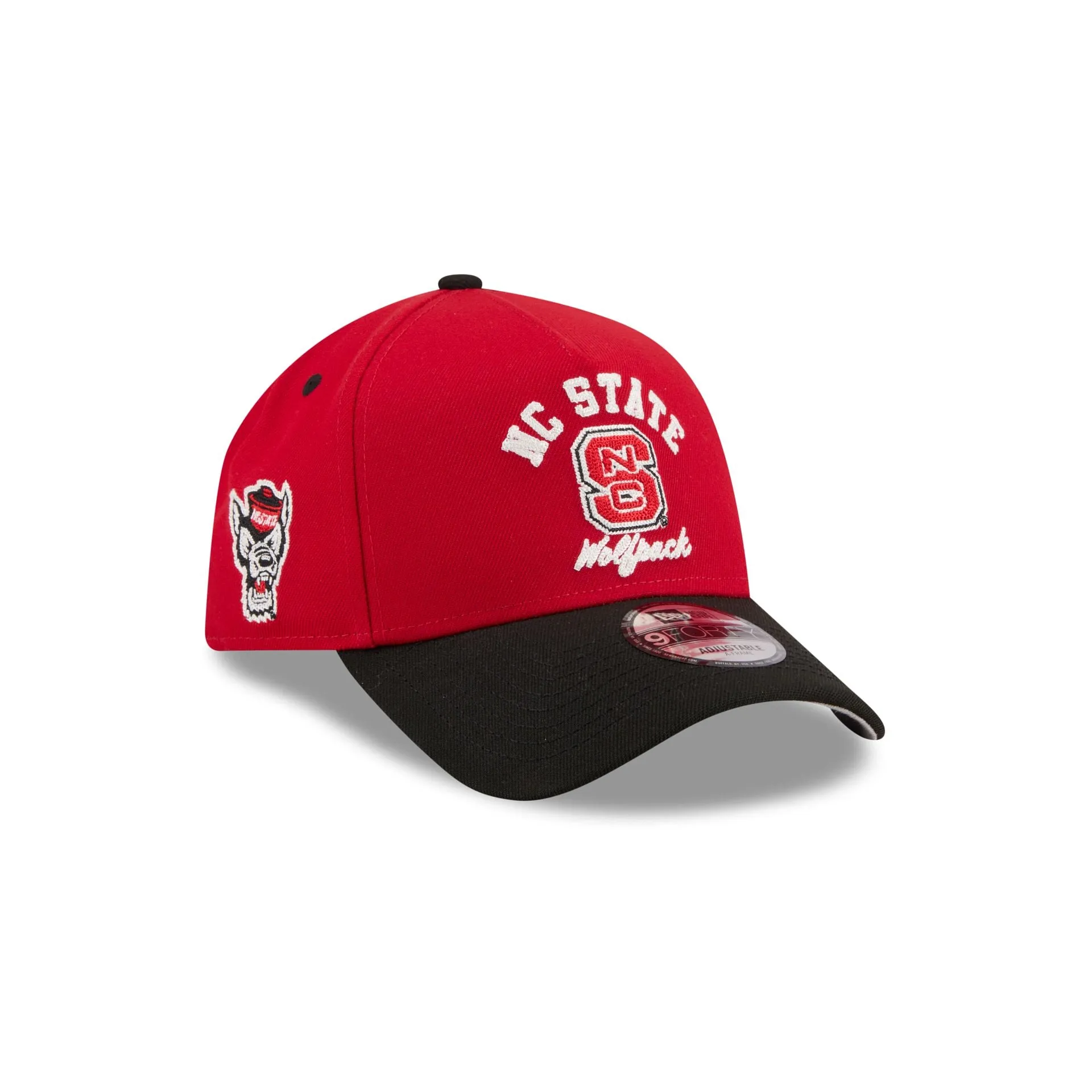 NC State Wolfpack Arched 9FORTY A-Frame Snapback Hat sold by New Era