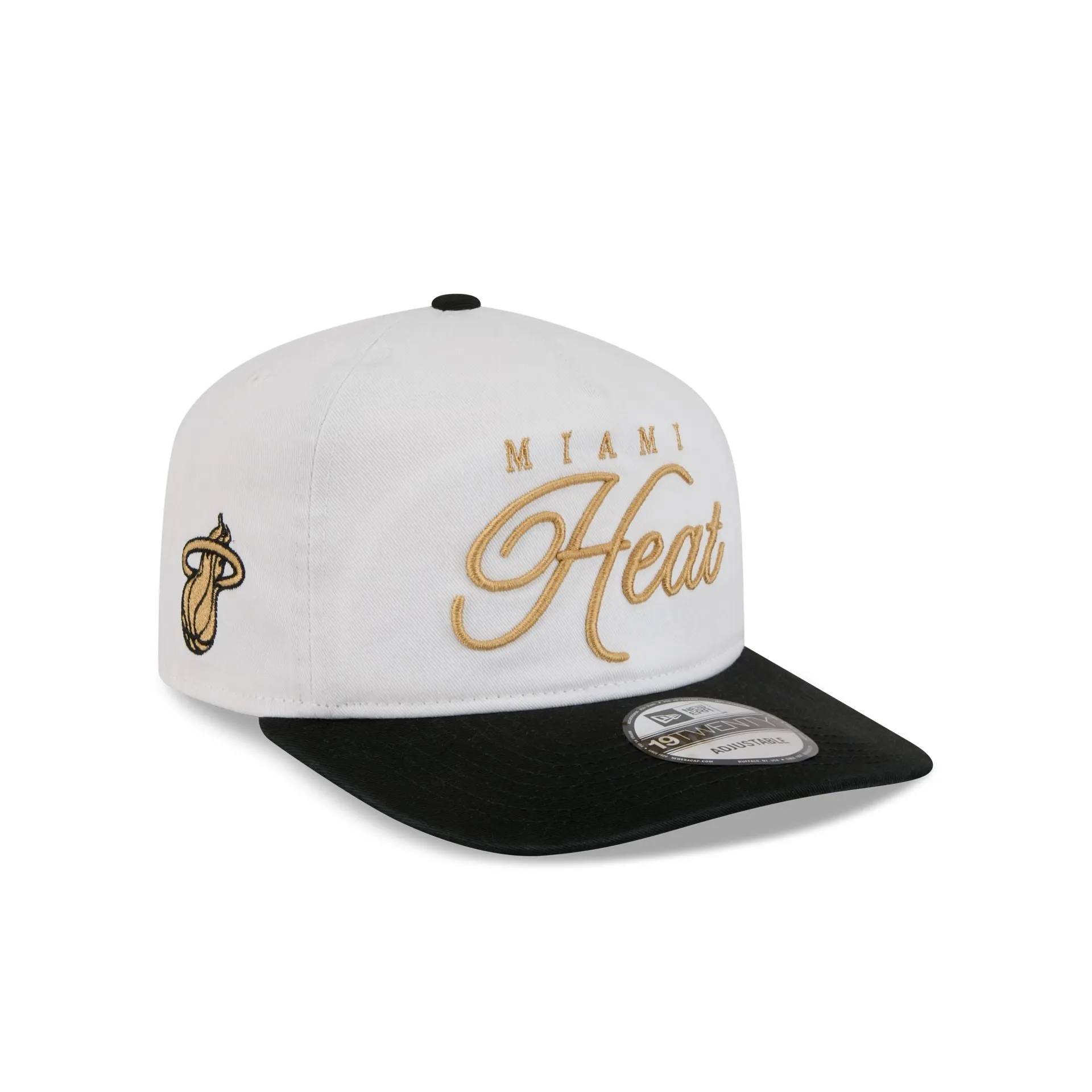 Miami Heat Gold Scripted 19TWENTY Adjustable Hat sold by New Era