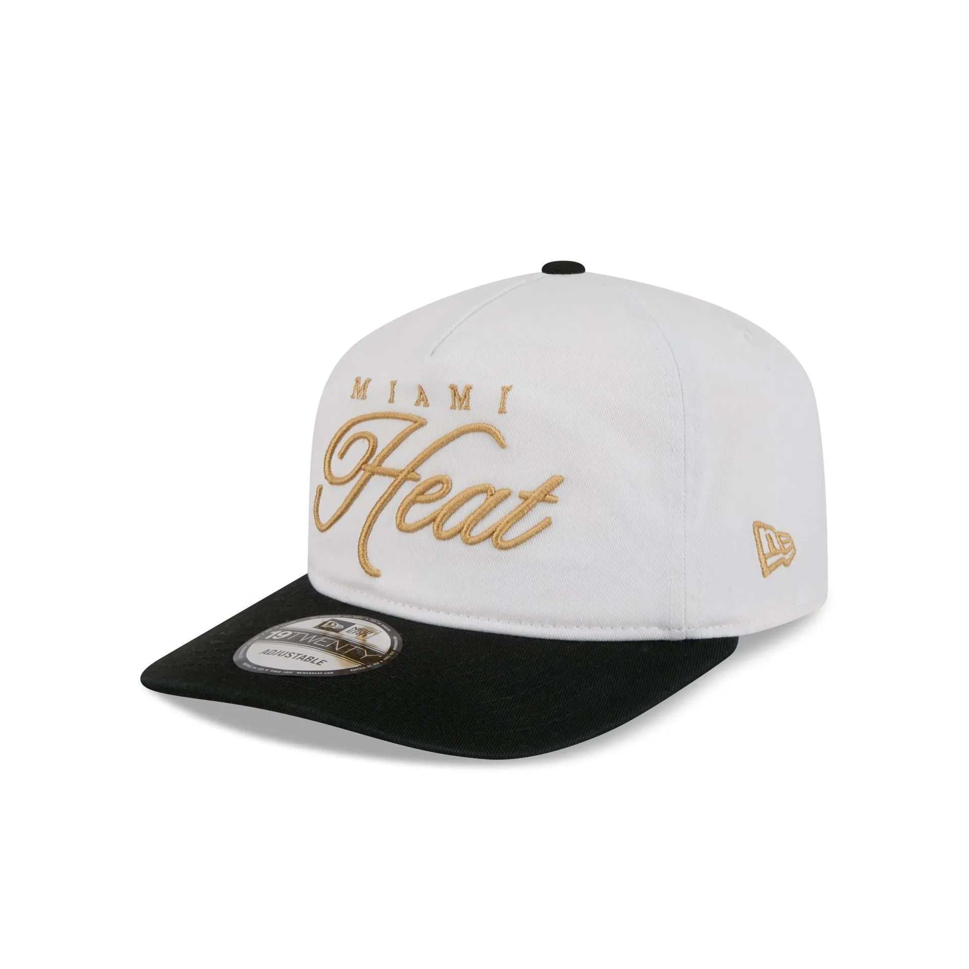 Miami Heat Gold Scripted 19TWENTY Adjustable Hat sold by New Era product image thumbnail 3