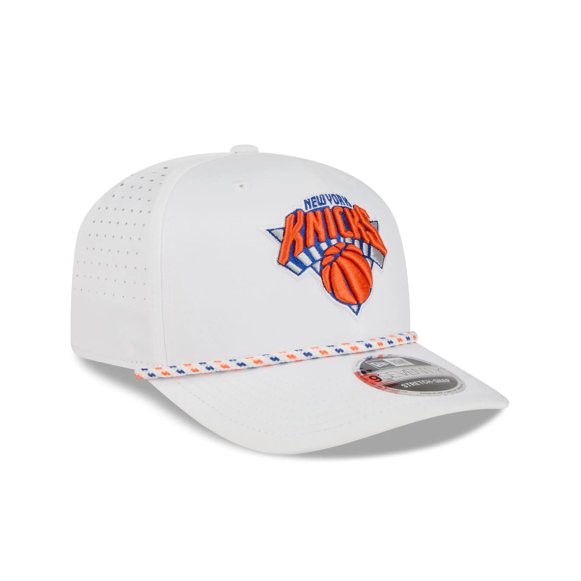 New York Knicks Optic White Performance Rope 9SEVENTY Stretch-Snap Hat sold by New Era product image thumbnail 3