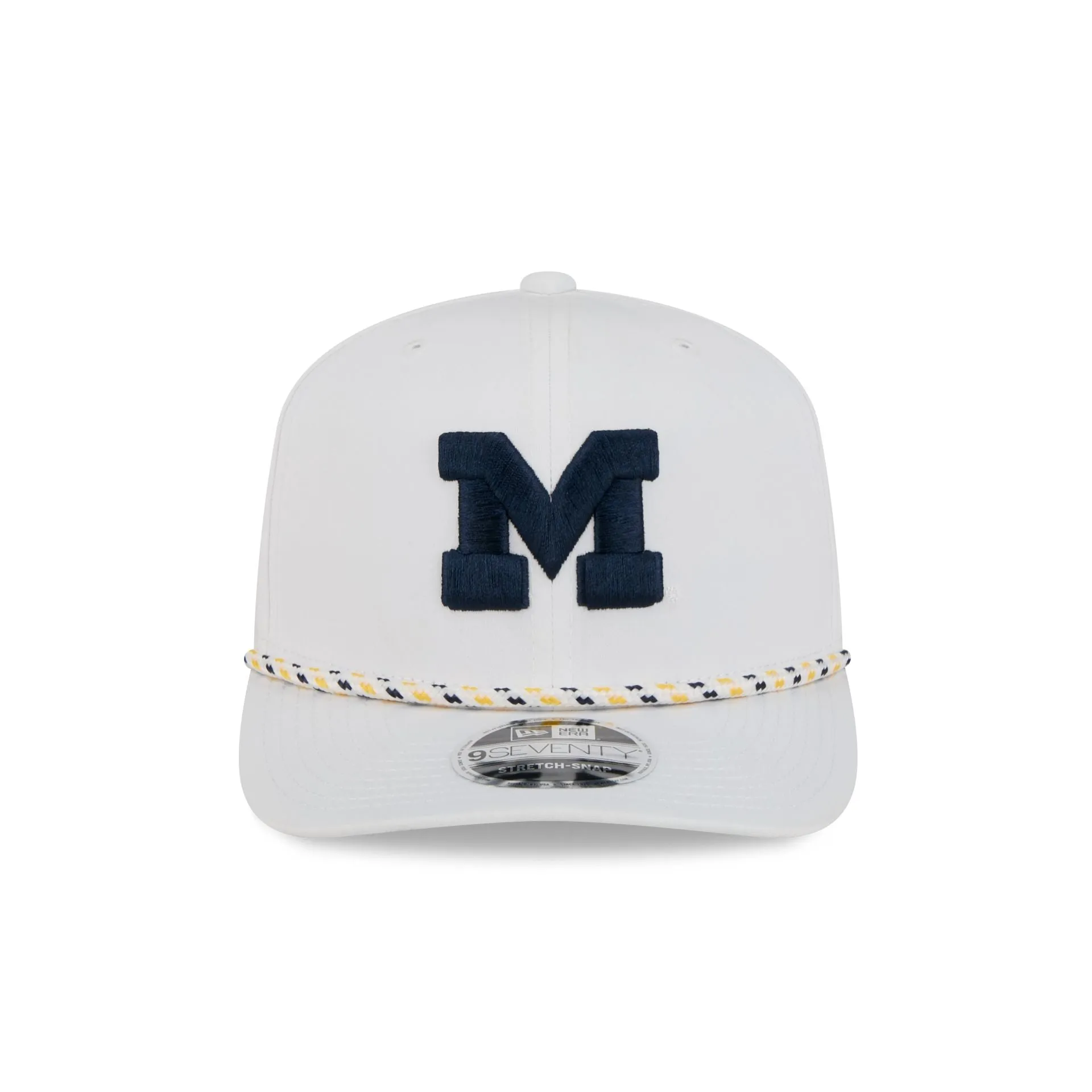 Michigan Wolverines Optic White Performance Rope 9SEVENTY Stretch-Snap Hat sold by New Era product image thumbnail 2