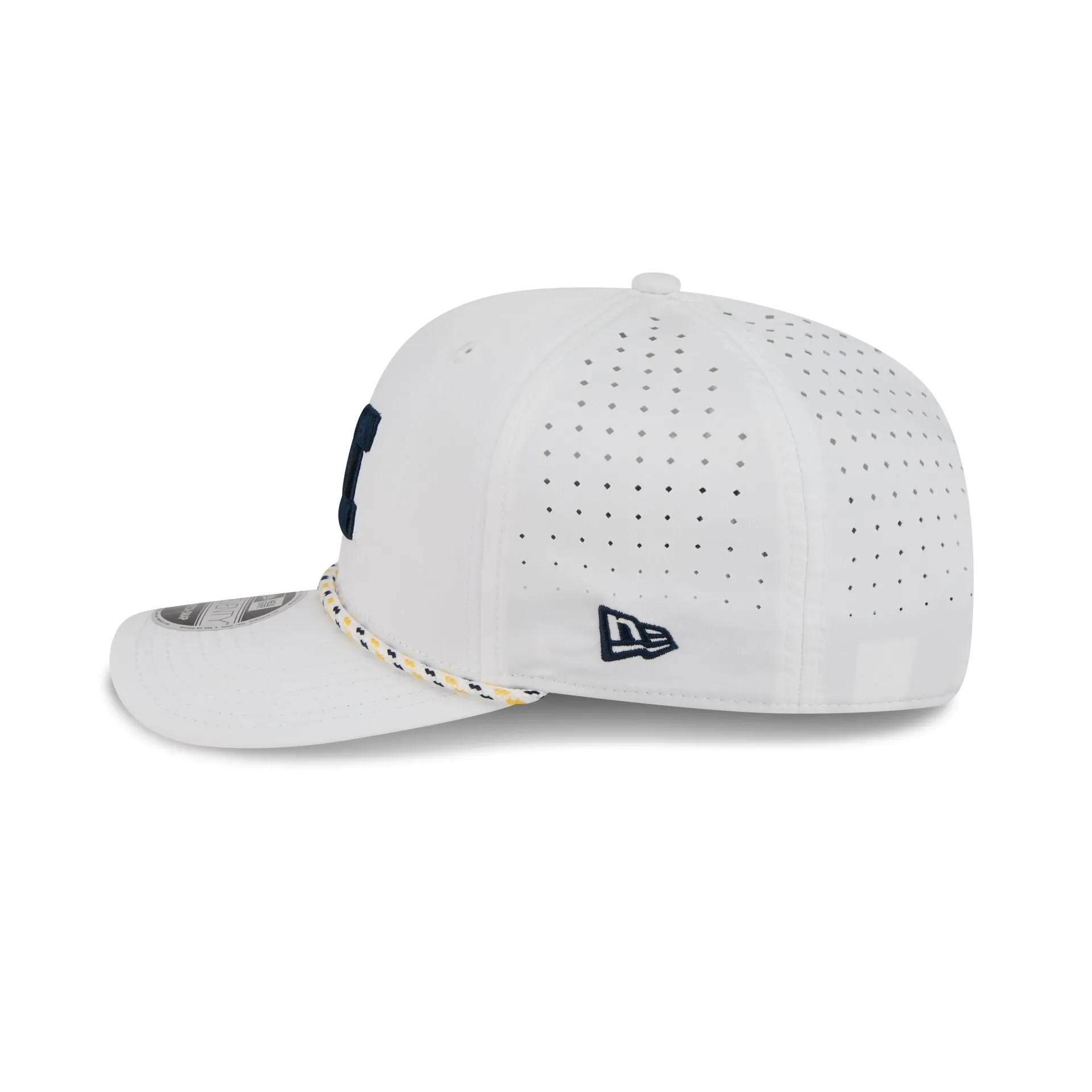 Michigan Wolverines Optic White Performance Rope 9SEVENTY Stretch-Snap Hat sold by New Era product image thumbnail 4