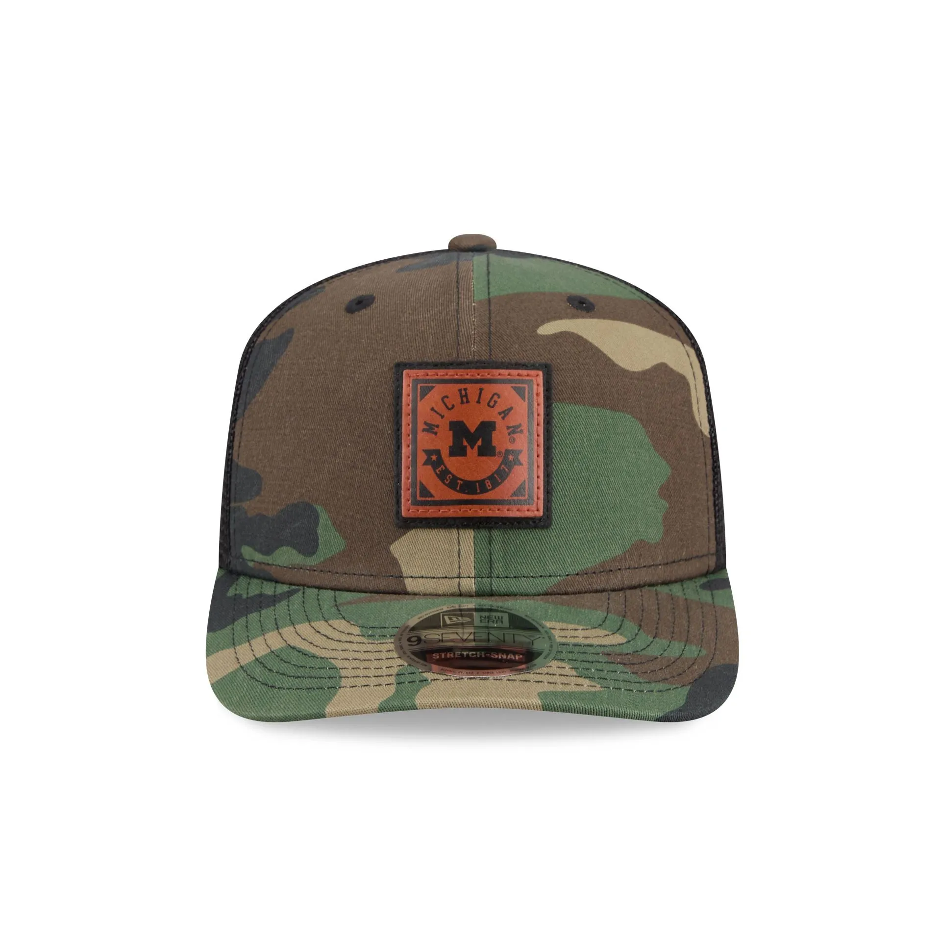 Michigan Wolverines Camo Canvas 9SEVENTY Trucker Hat sold by New Era product image thumbnail 2